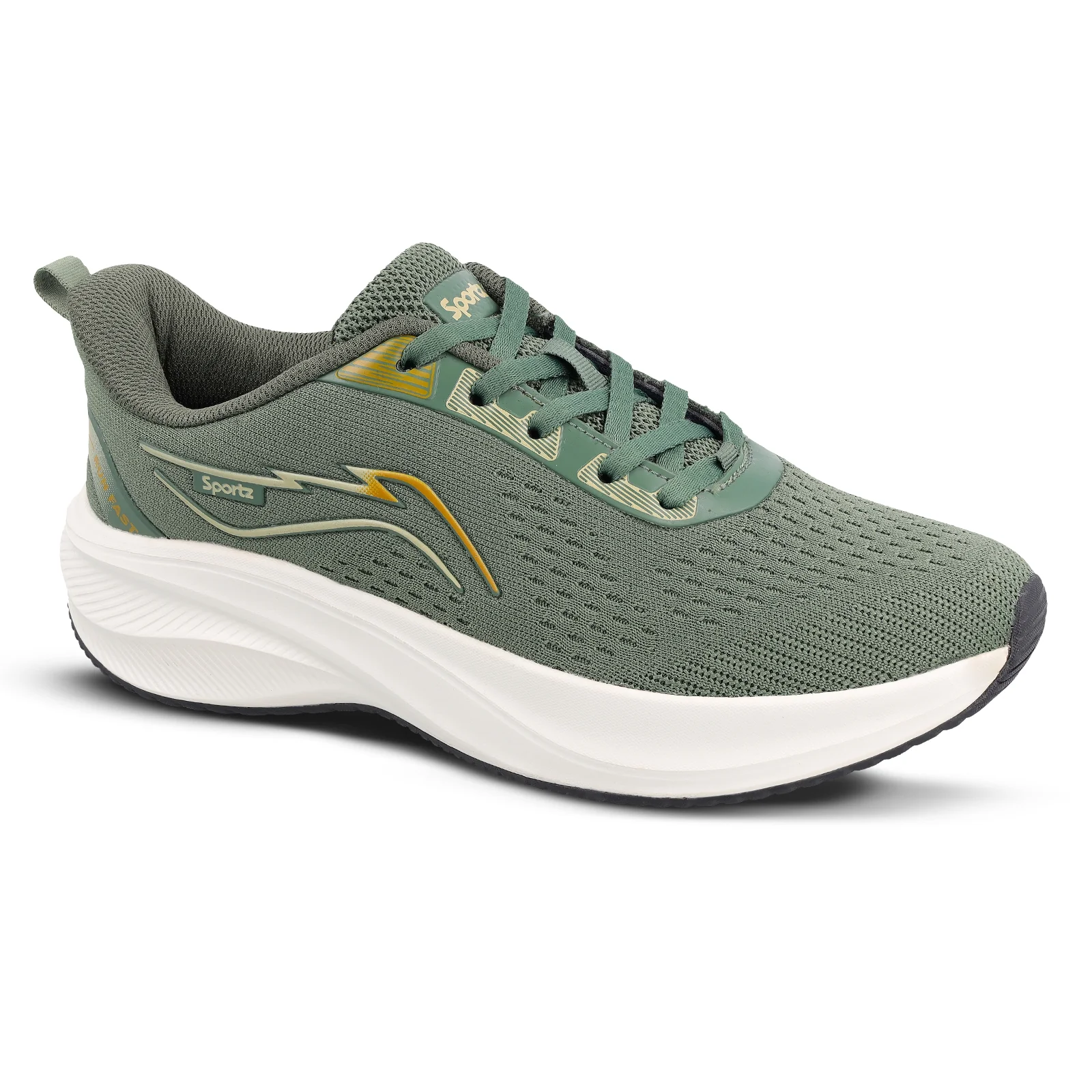 Men's Lace-up Sports Shoe - SGE21009 Olive - Image 5