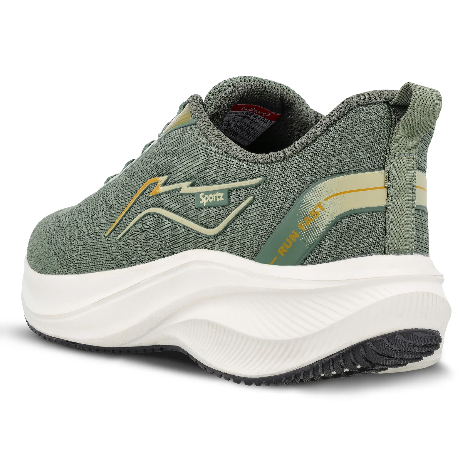 Men's Lace-up Sports Shoe - SGE21009 Olive - Image 7