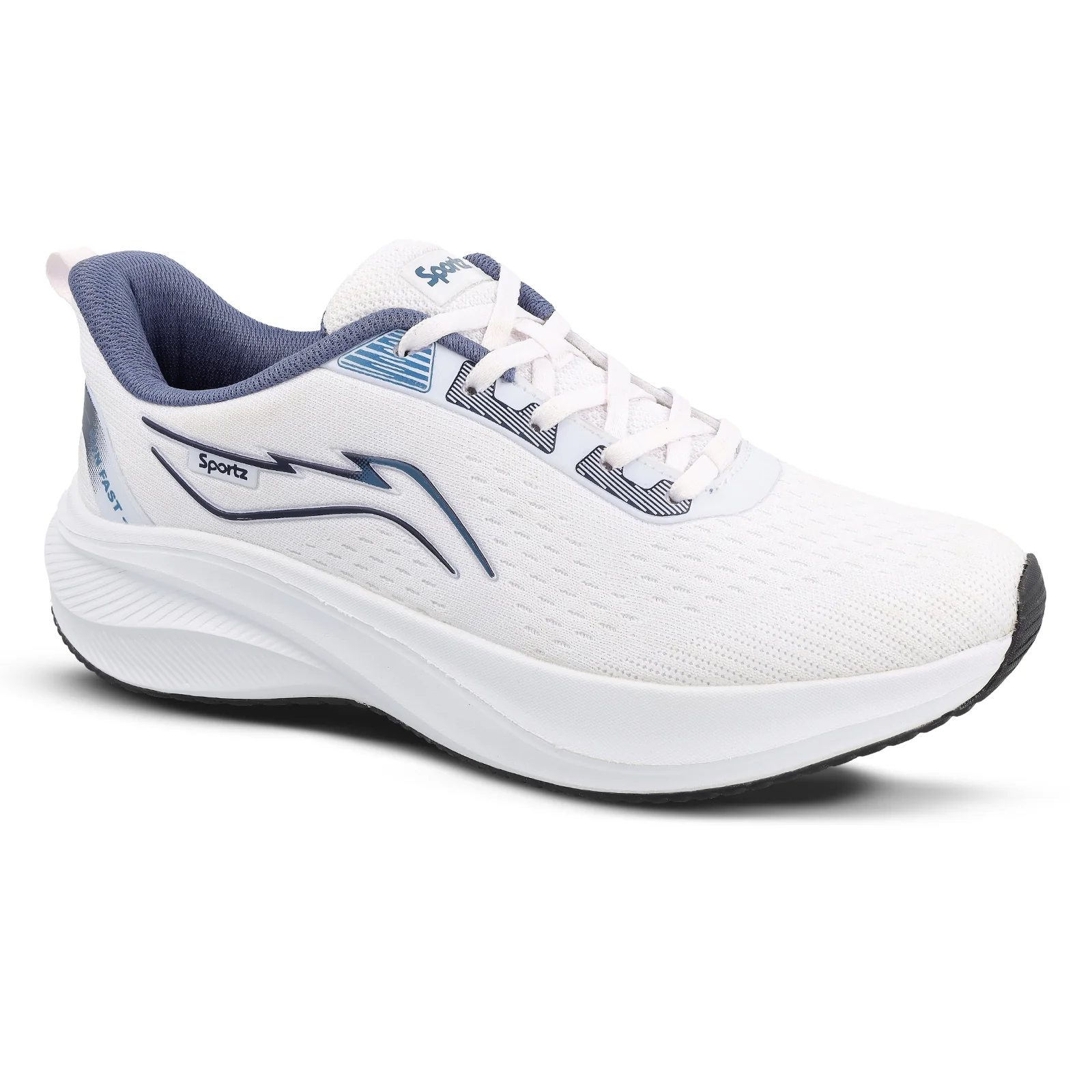 Men's Lace-up Sports Shoe - SGE21009 White - Image 5