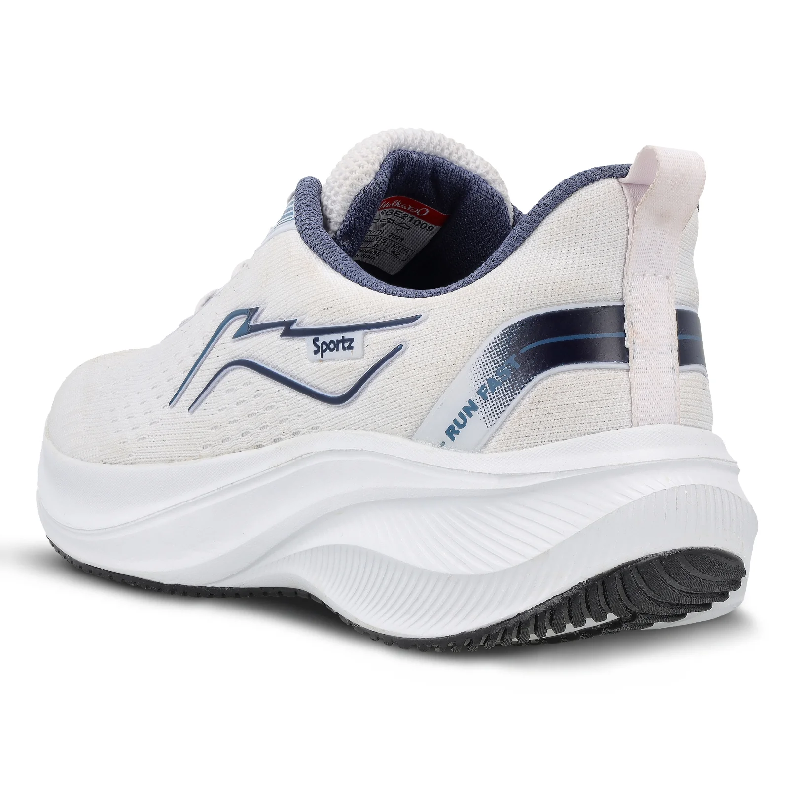 Men's Lace-up Sports Shoe - SGE21009 White - Image 7