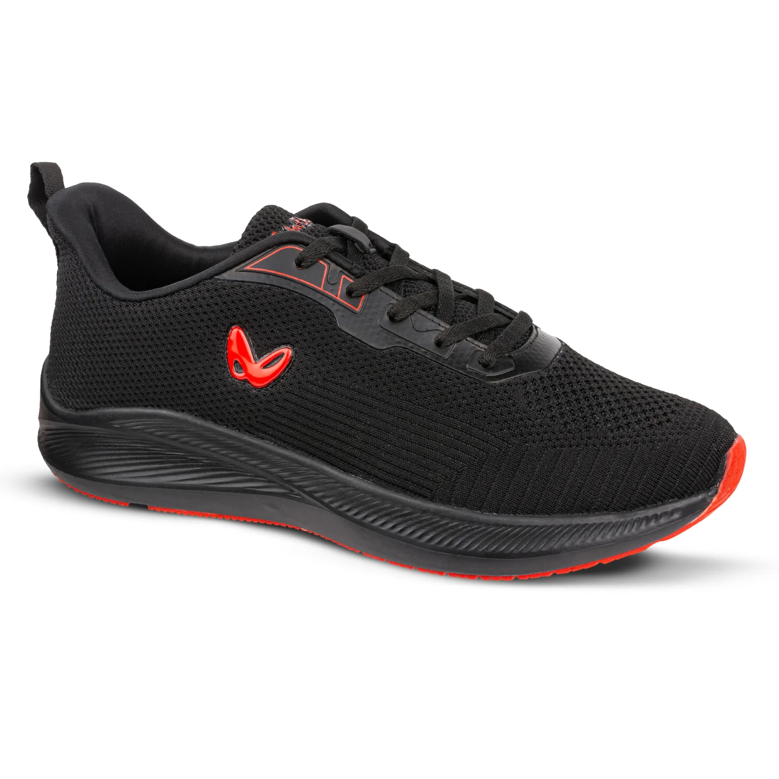 Men's Lace-up Sports Shoes - WS9090 Black - Image 4