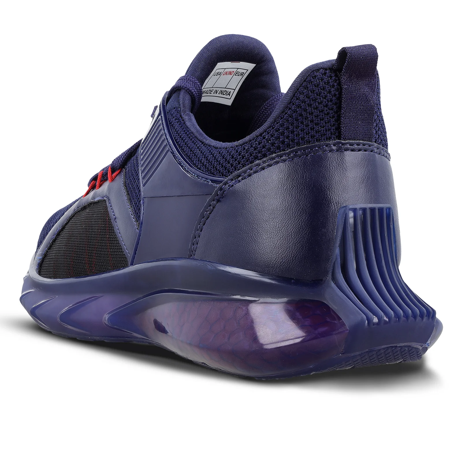 Men's Lace-up Sports Shoes - WS9138 Navy Blue - Image 5