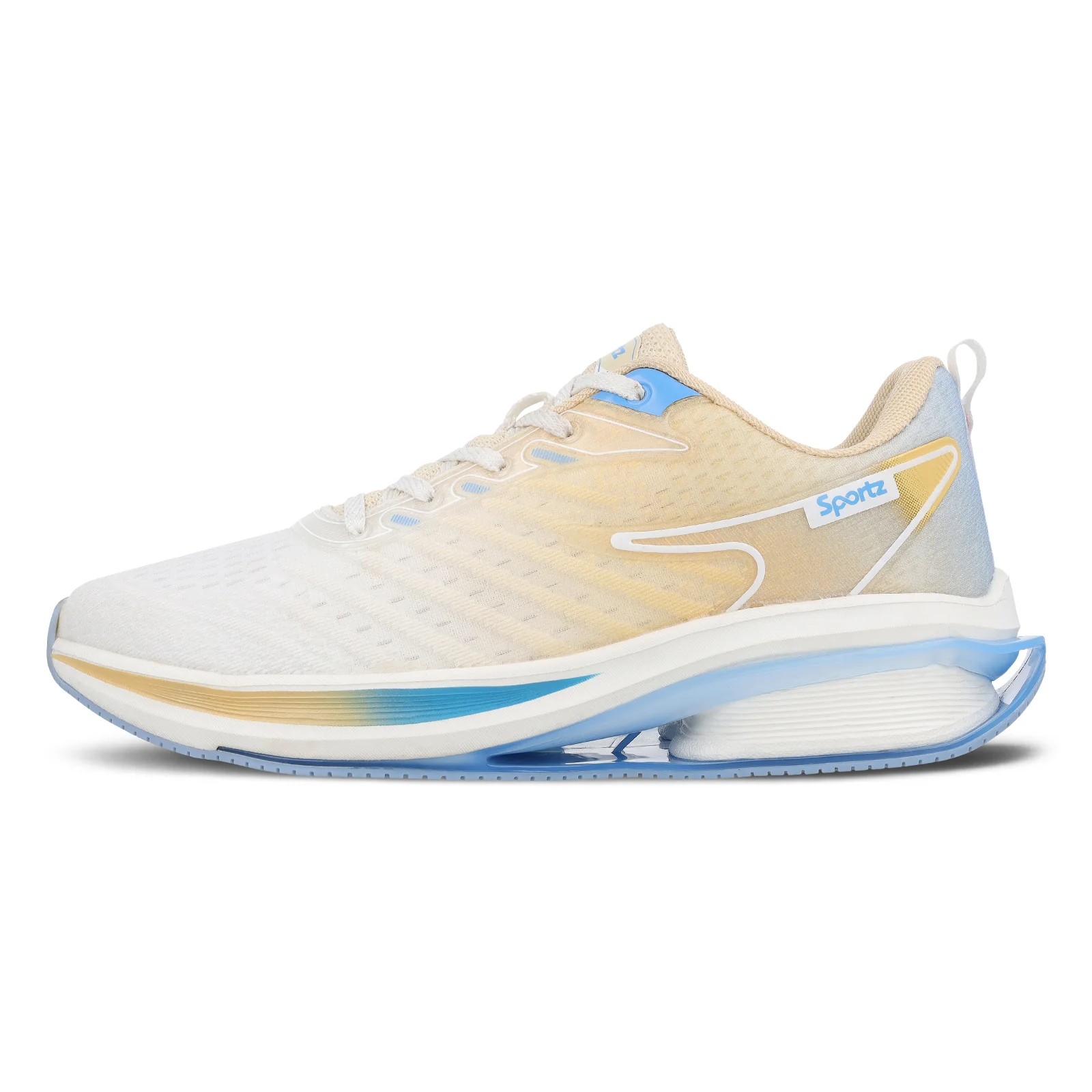 Men's Lace-up Sports Shoes - WS9151 Beige White