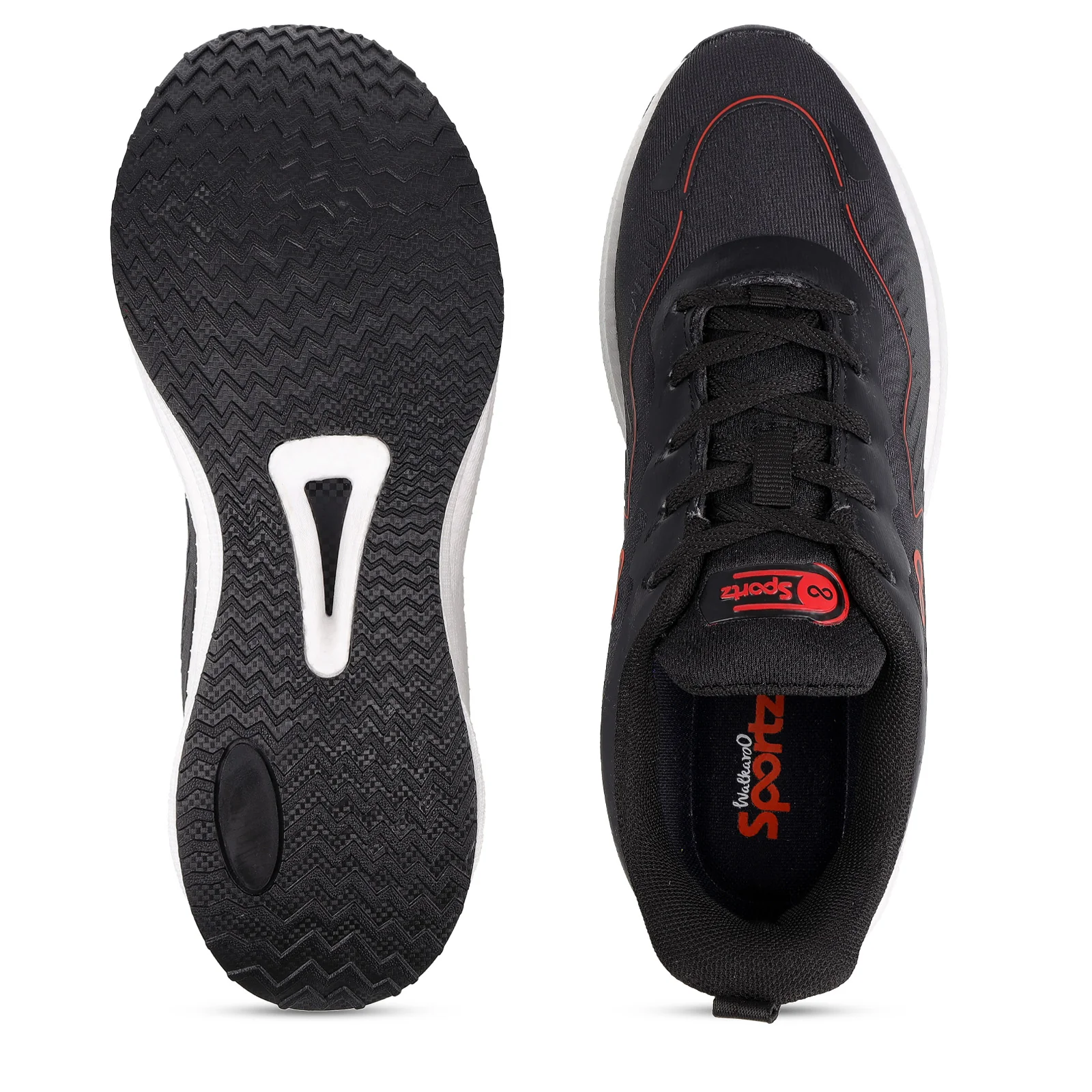 Men's Active Beads Sports Shoes - WS9163 Black - Image 3