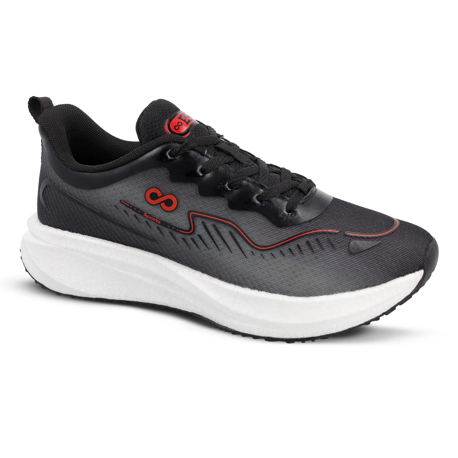 Men's Active Beads Sports Shoes - WS9163 Black - Image 5