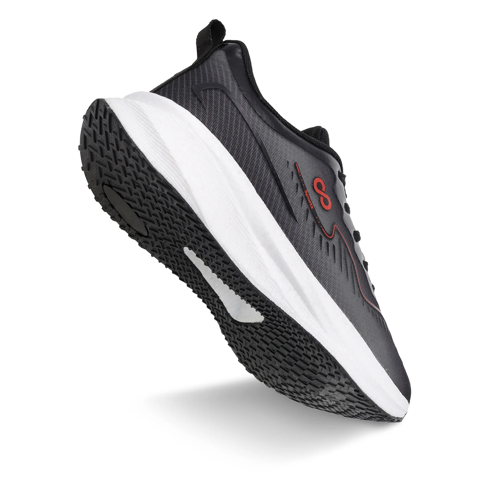 Men's Active Beads Sports Shoes - WS9163 Black - Image 6