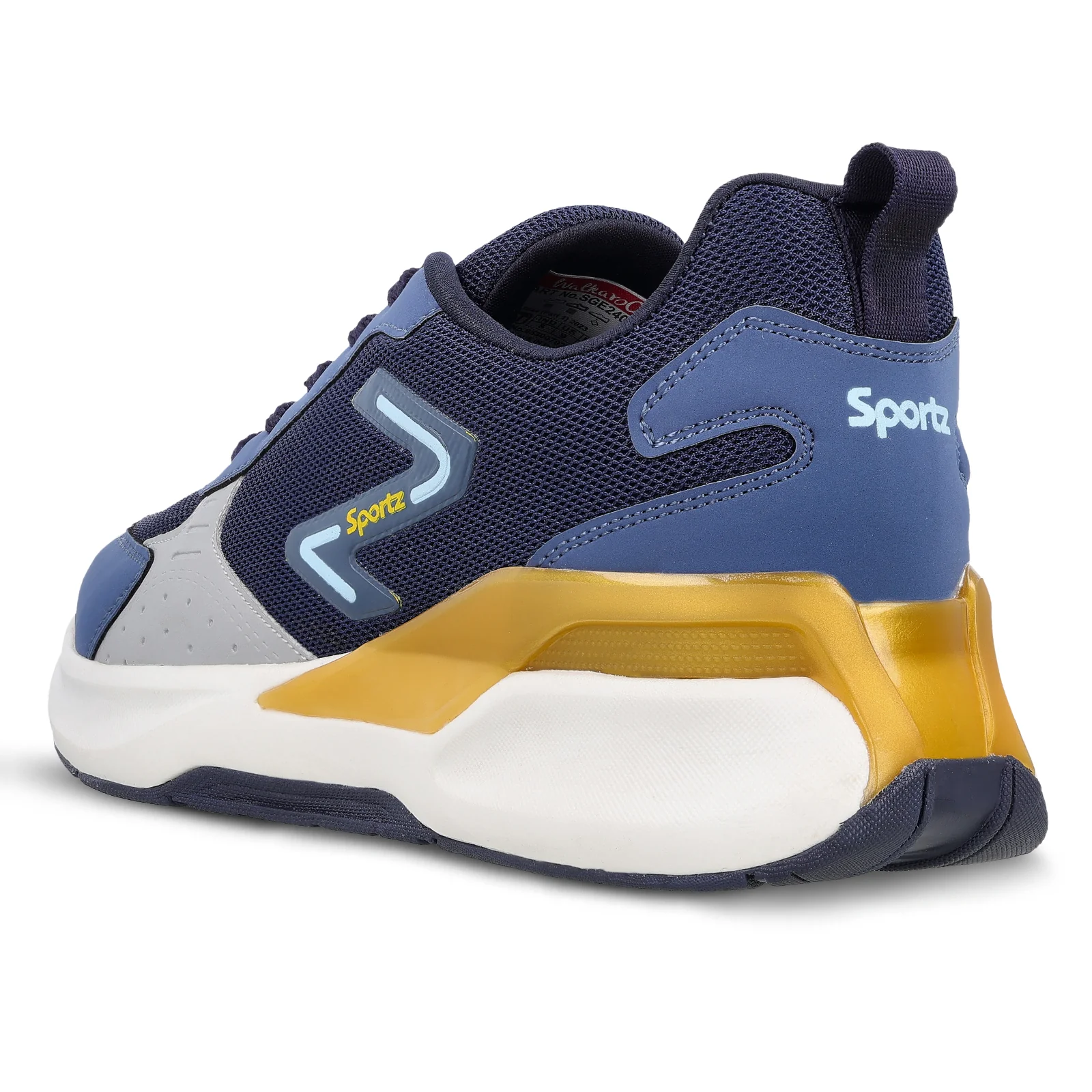 Men's Lace-up Sports Shoes - SGE24010 Navy Blue - Image 6