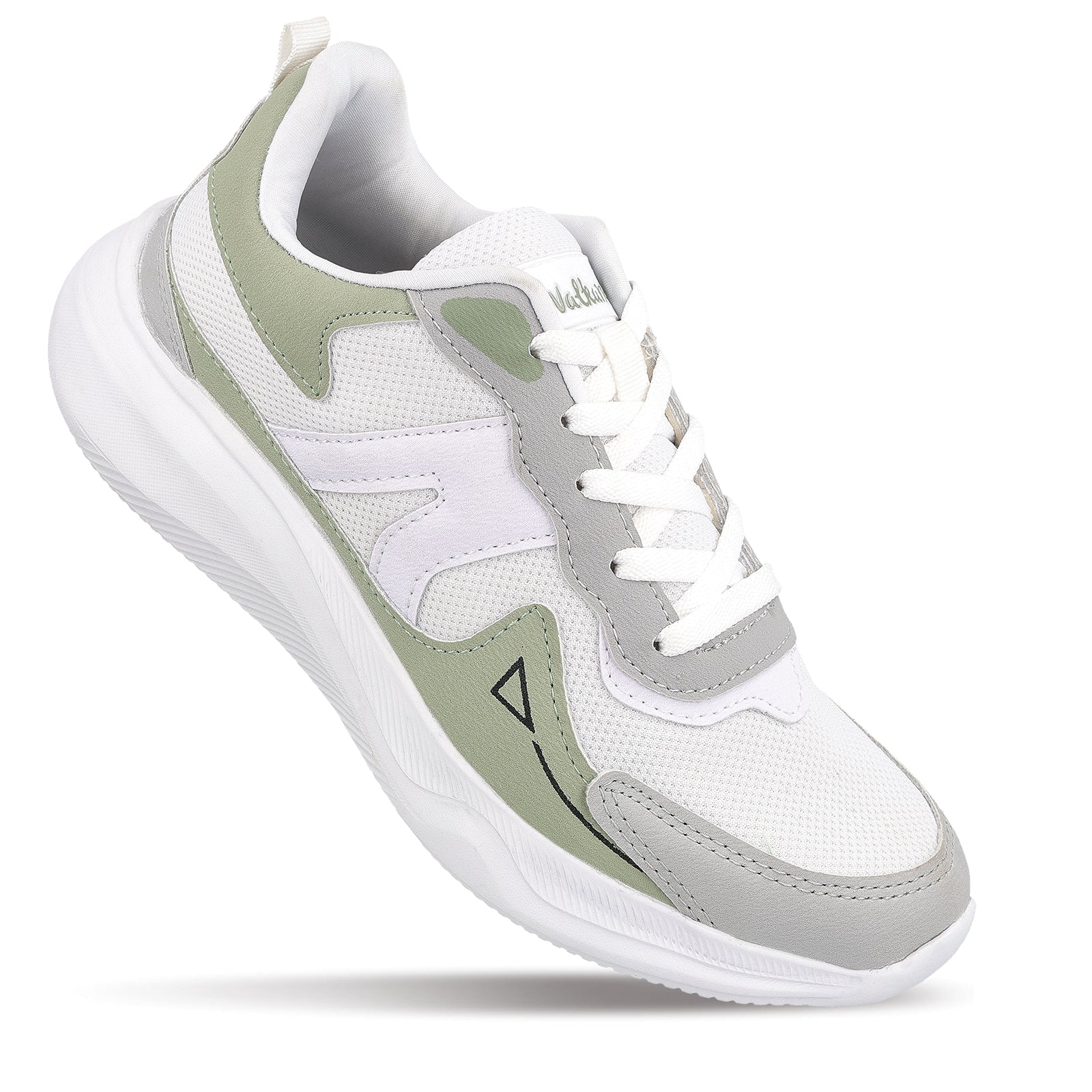 Men's Lace-up Sports Shoes - WS3122 White Green - Image 3