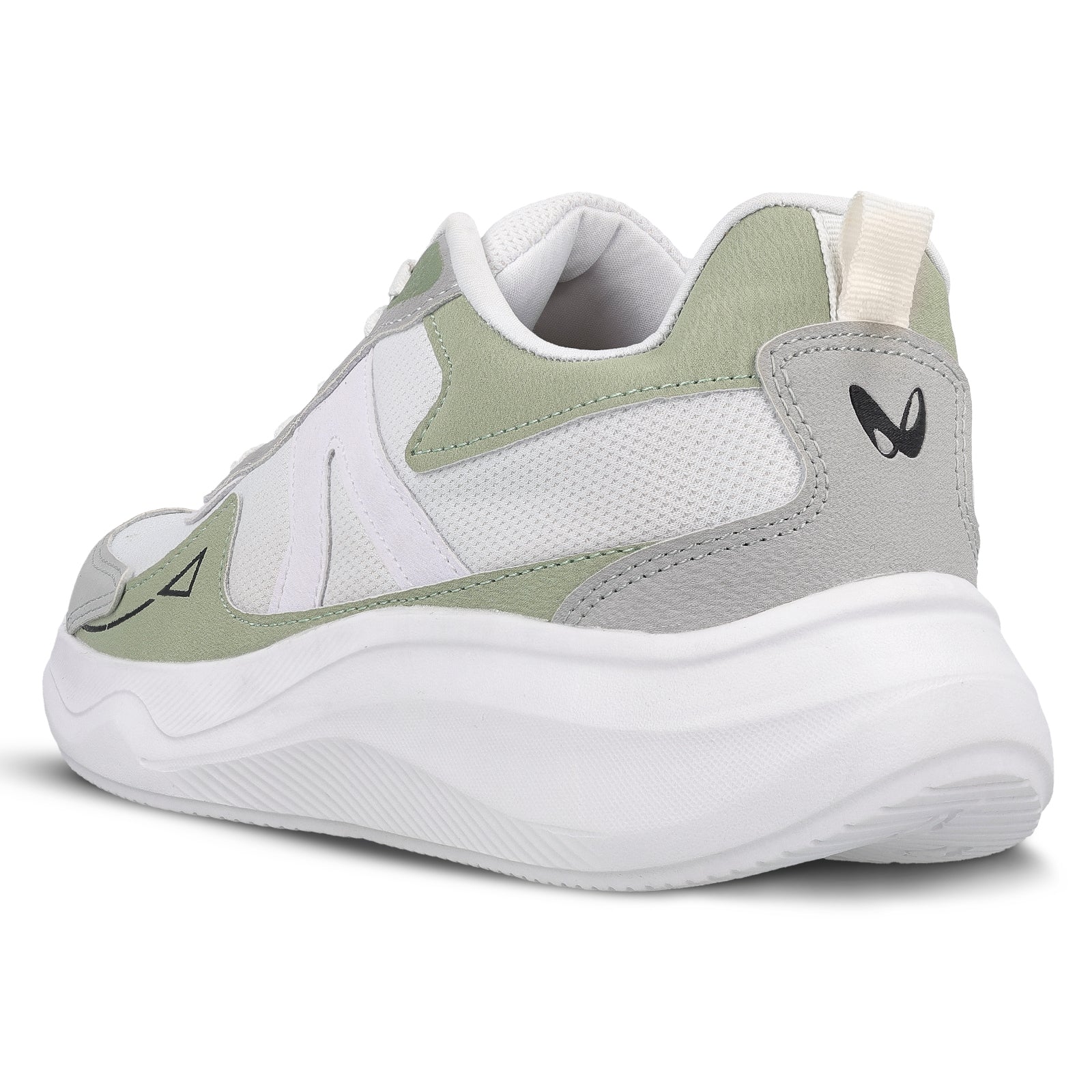 Men's Lace-up Sports Shoes - WS3122 White Green - Image 5