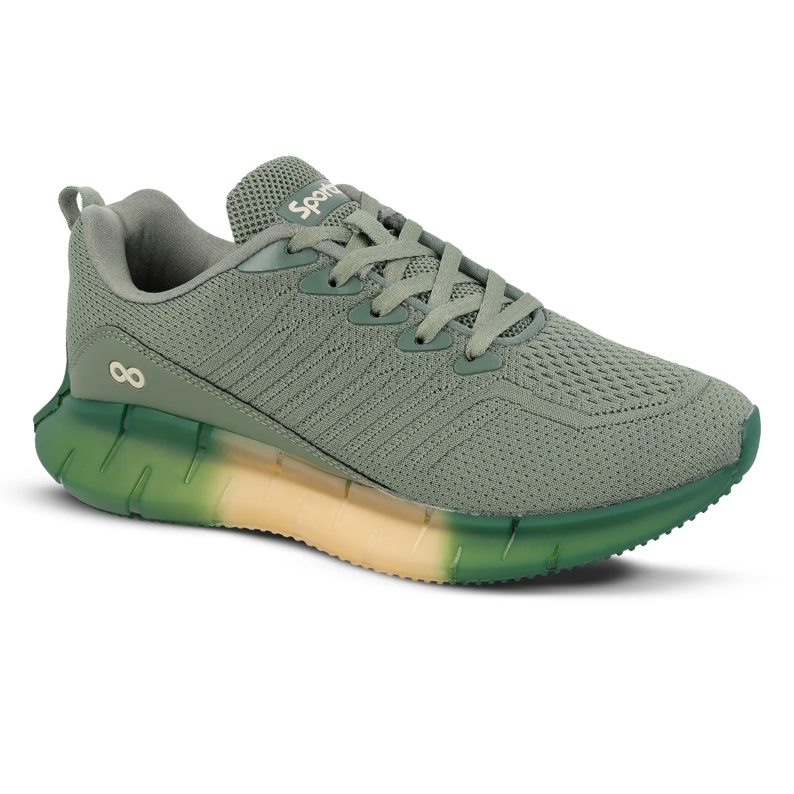 Men's Lace-up Walking Shoe - WS9101 Olive - Image 4