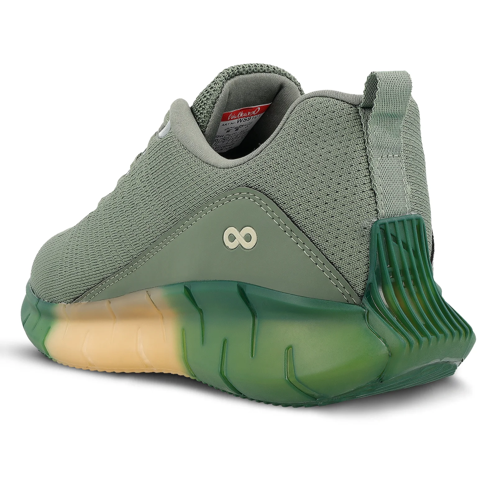 Men's Lace-up Walking Shoe - WS9101 Olive - Image 6