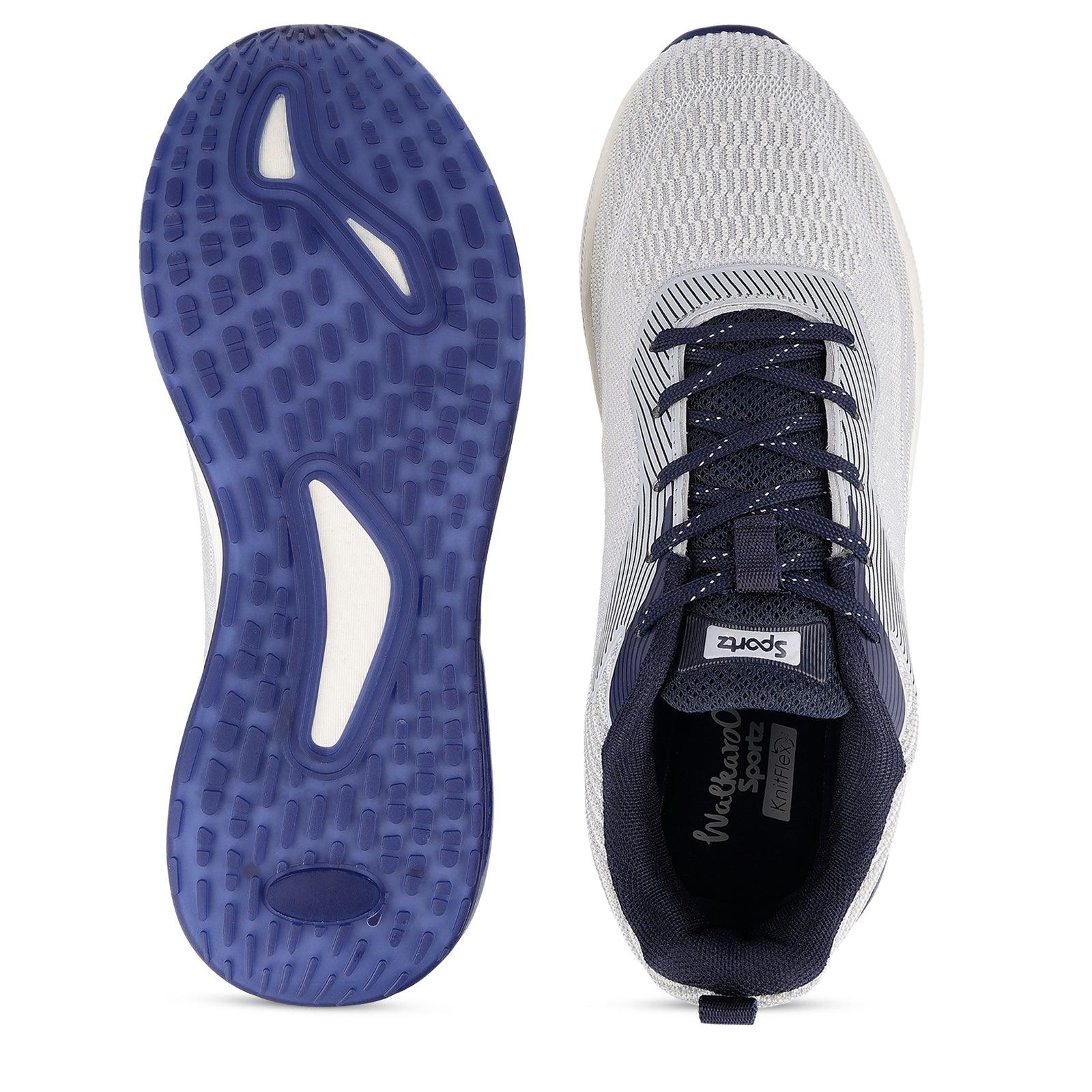 VORTIZ Men's Lace-up Walking Shoes - WS9140 Light Grey - Image 3