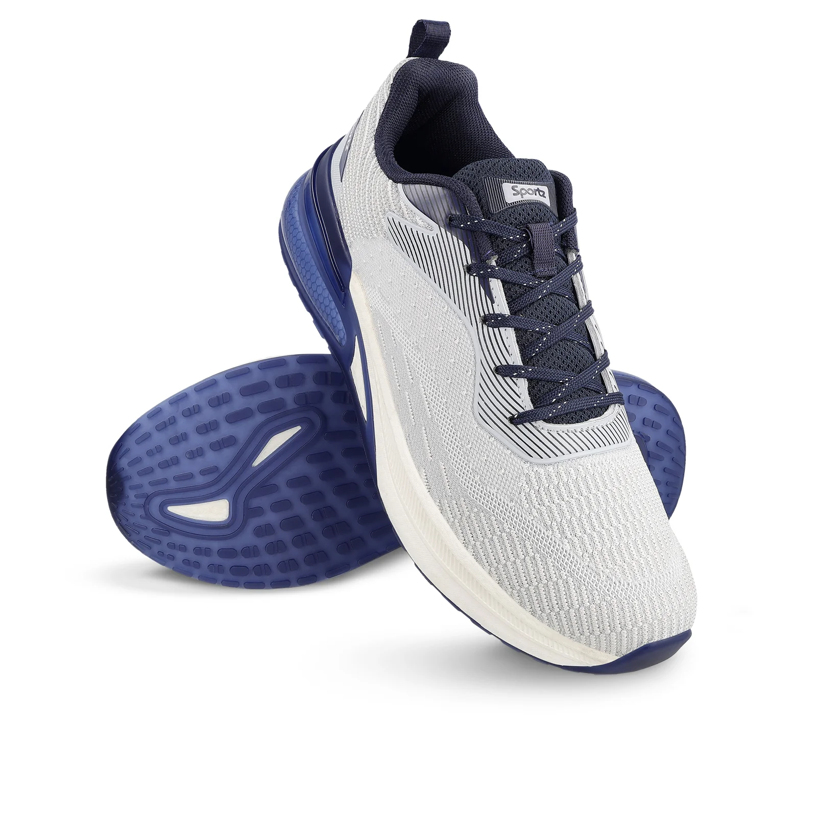 VORTIZ Men's Lace-up Walking Shoes - WS9140 Light Grey - Image 9