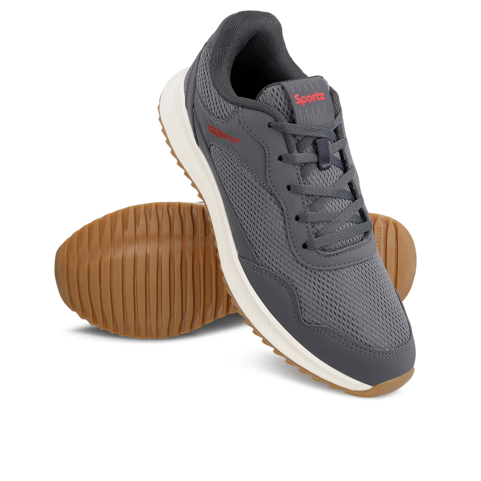 Men's Lace-up Running Shoes - WS9599 Dark Grey - Image 9