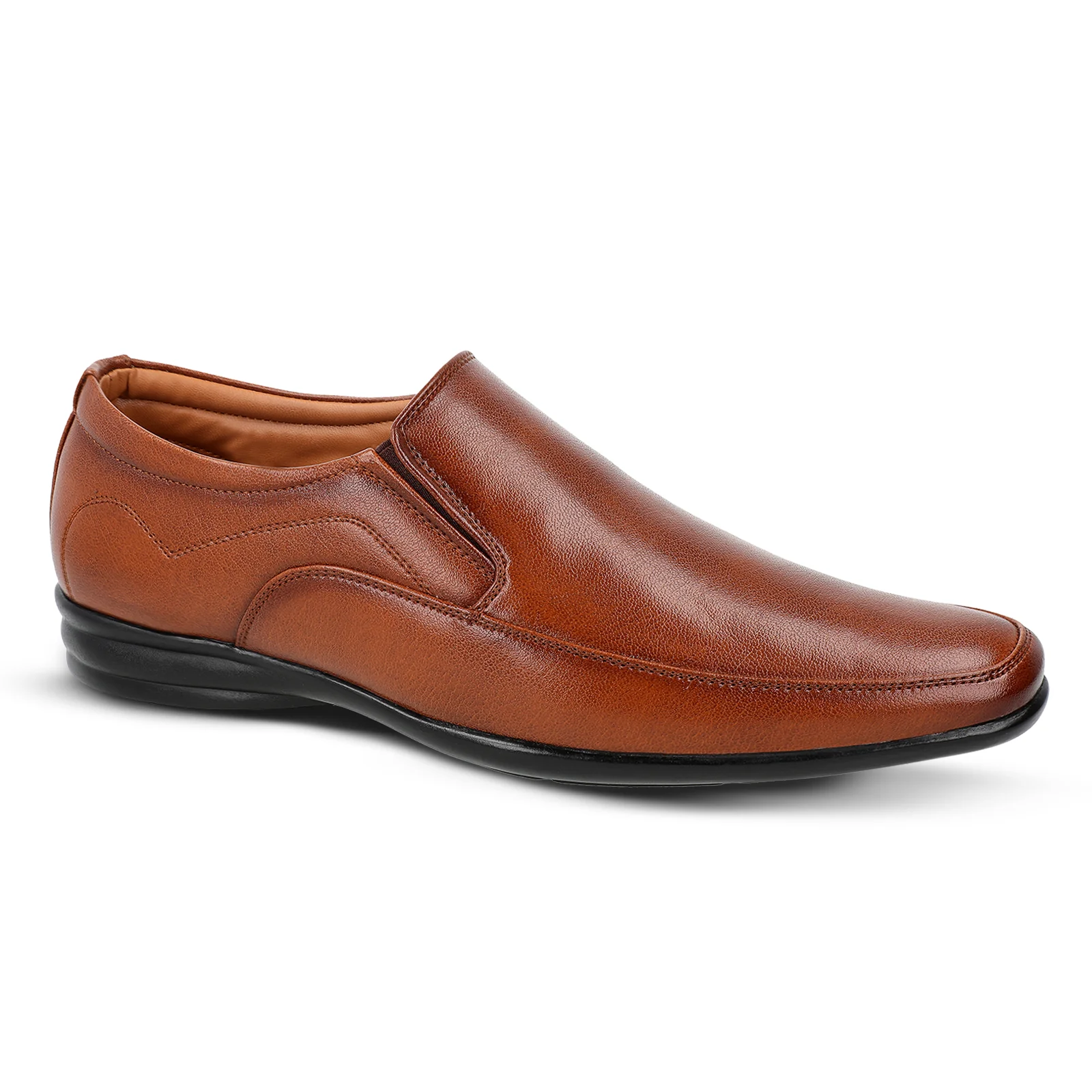 Men's Loafer Formal Shoes - WF6015 Tan - Image 4