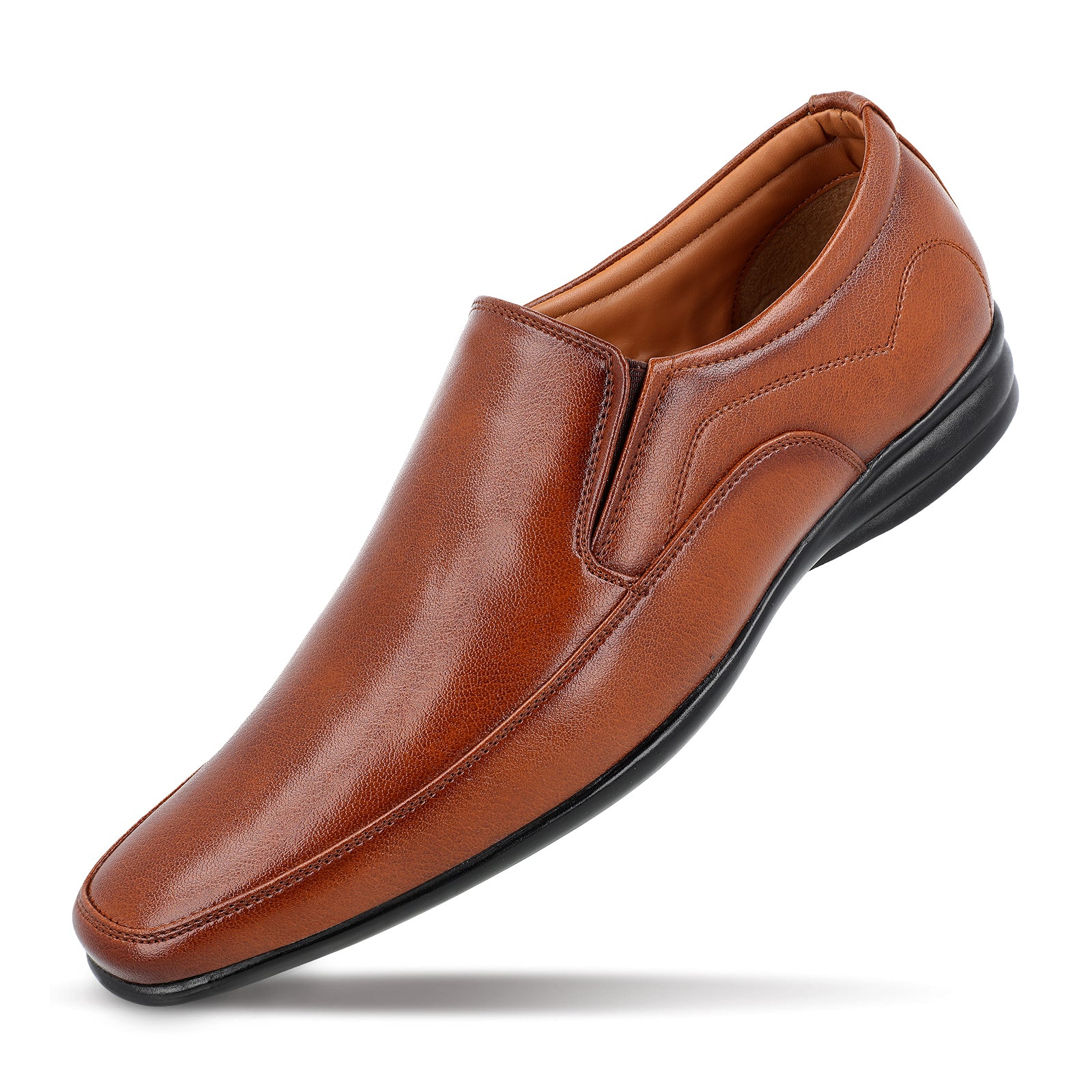 Men's Loafer Formal Shoes - WF6015 Tan - Image 5