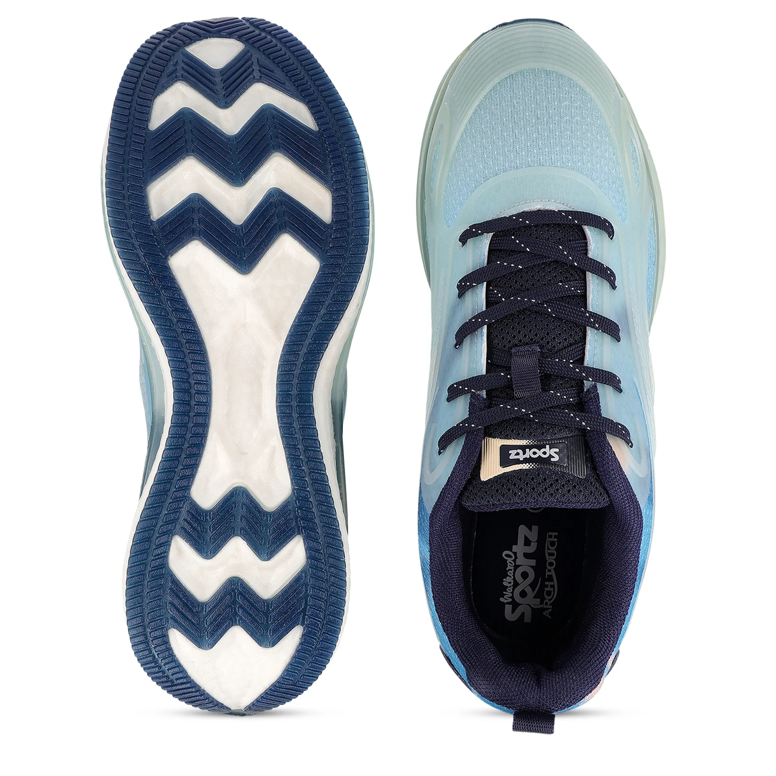 Men's Night Glow Sports Shoes - WS9154 Sea Blue - Image 4