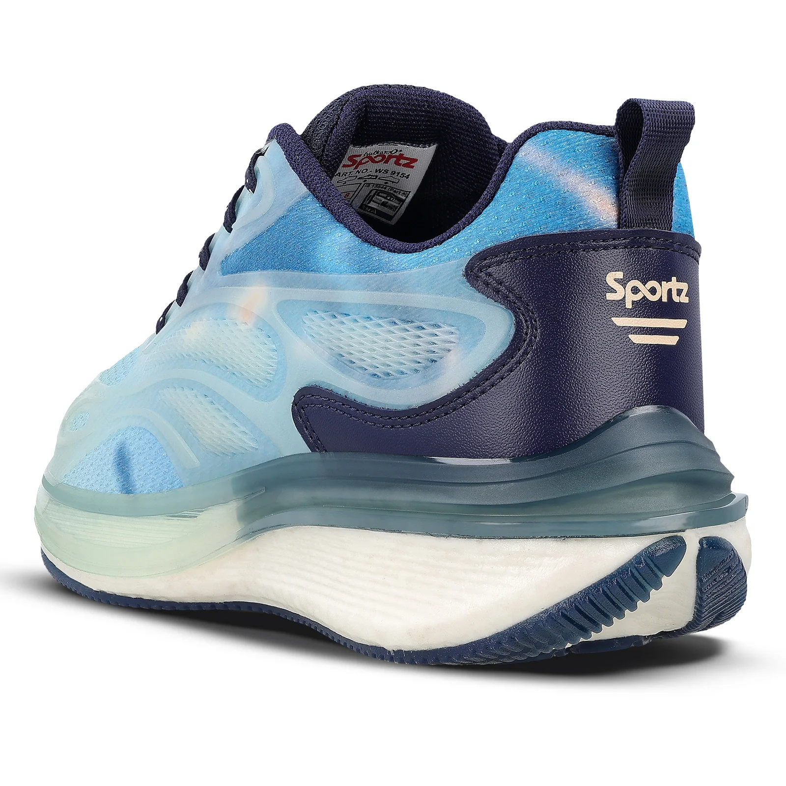 Men's Night Glow Sports Shoes - WS9154 Sea Blue - Image 7