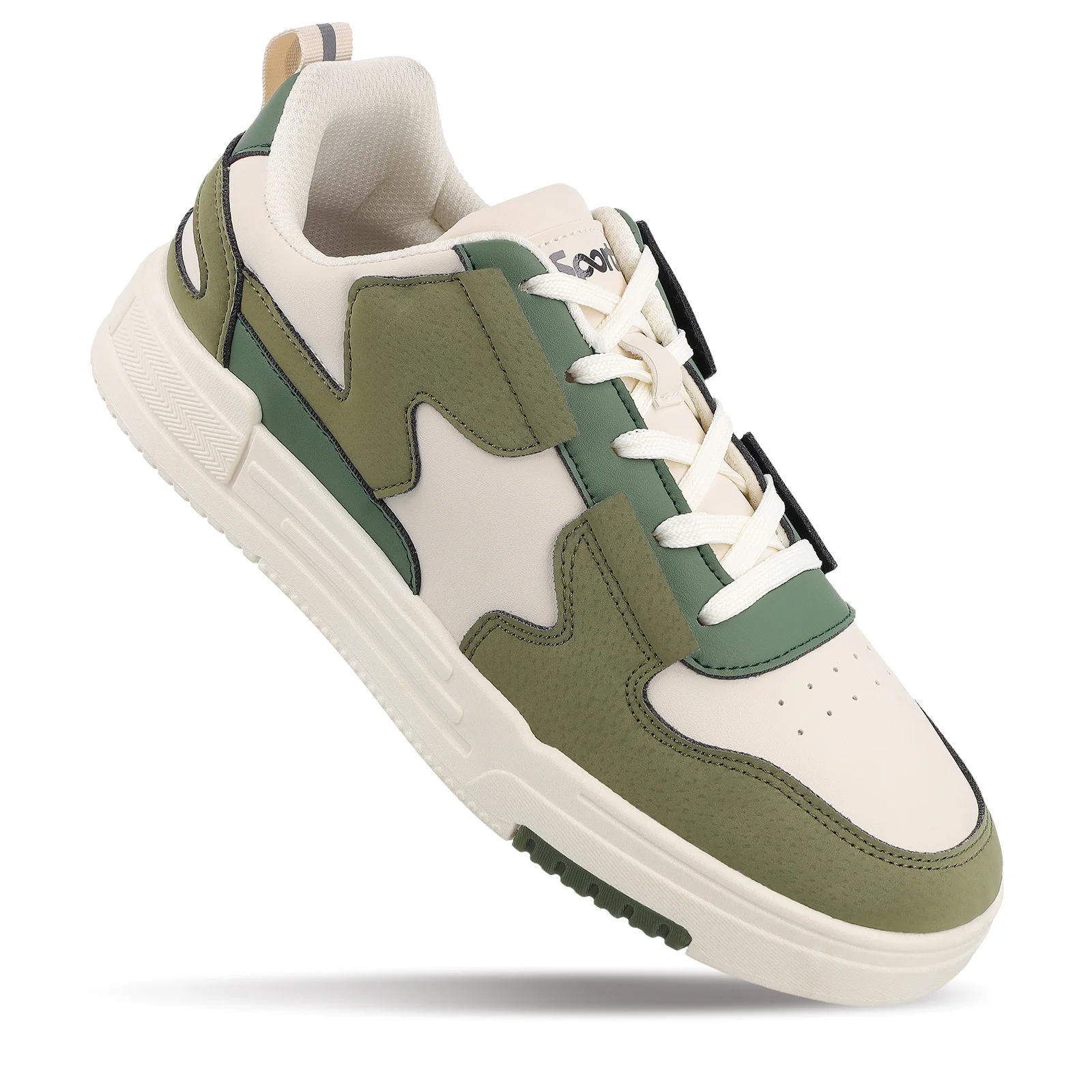 Men's Casual Sneakers - WY3469 White Mild Green - Image 4