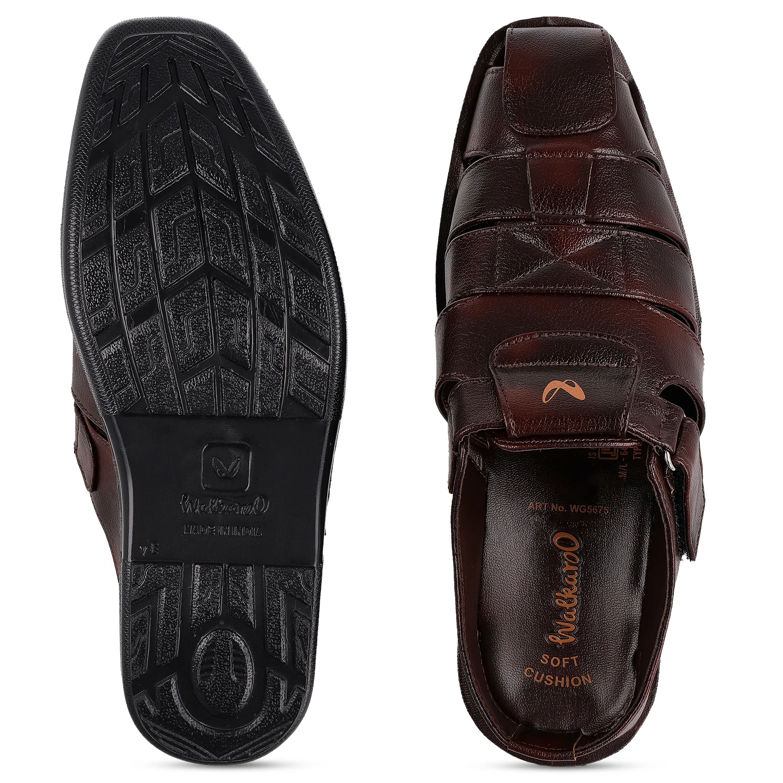 Men's Roman Sandals - WG5675 Brown - Image 2