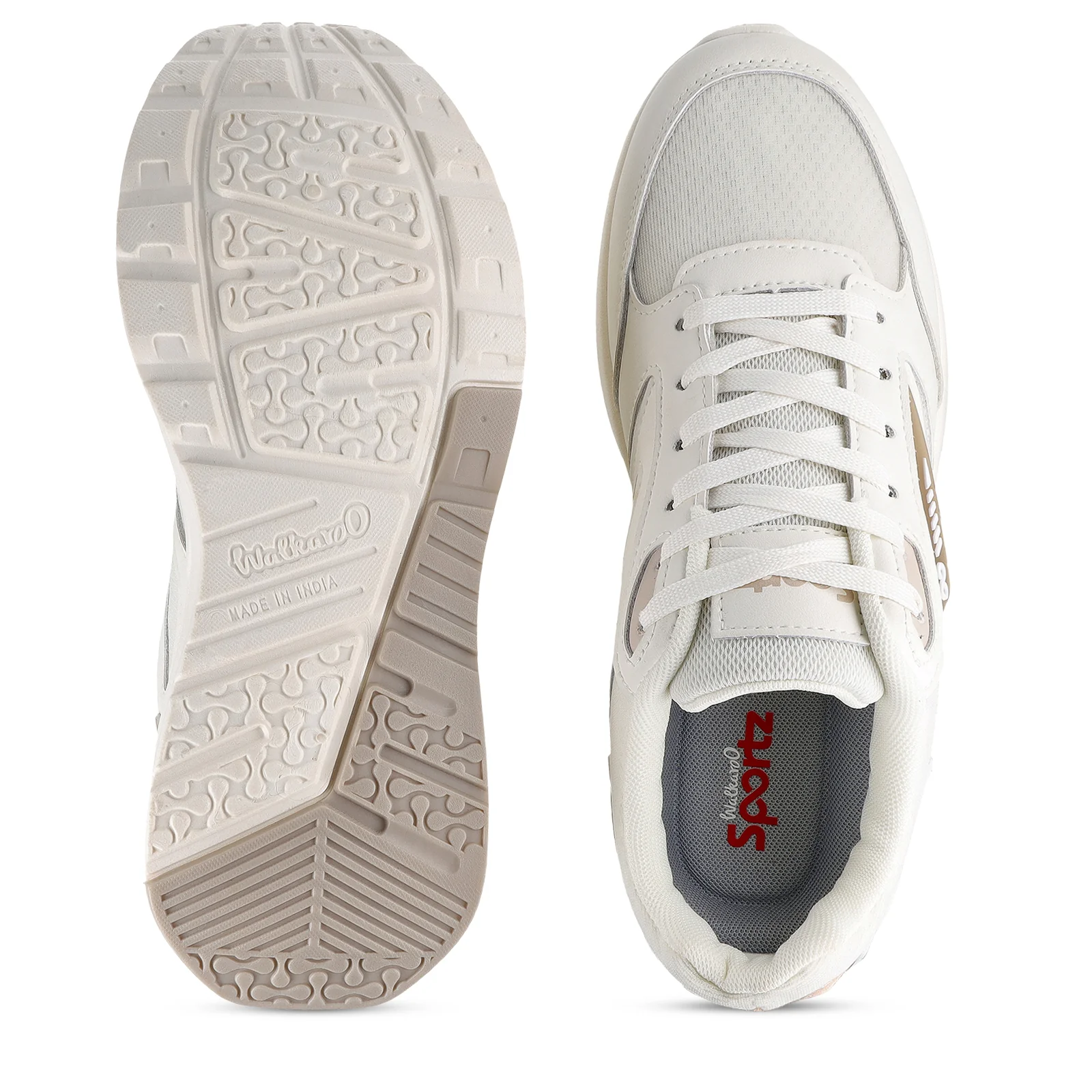 Men's Sports Sneakers - SGE24002 White Beige - Image 2