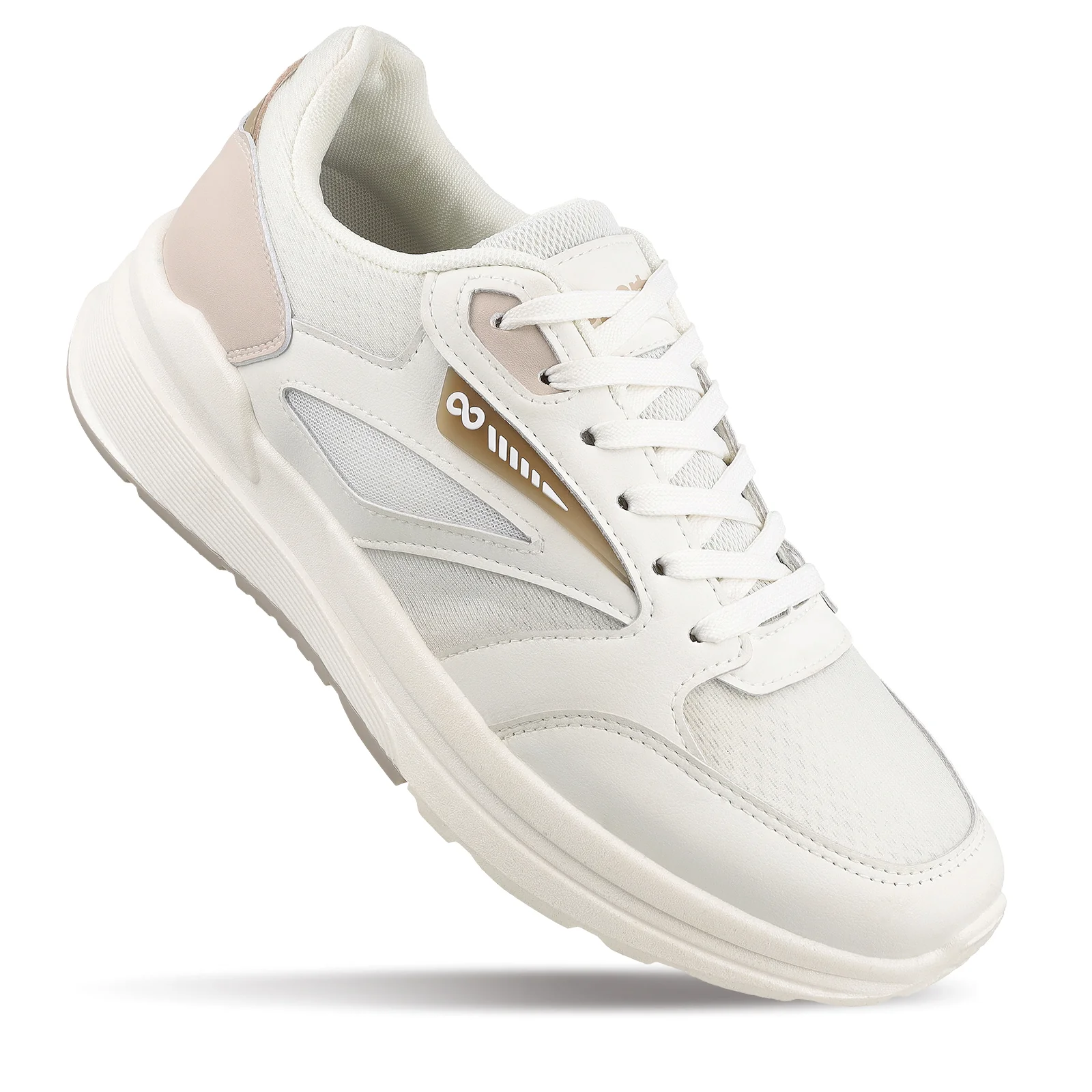 Men's Sports Sneakers - SGE24002 White Beige - Image 3