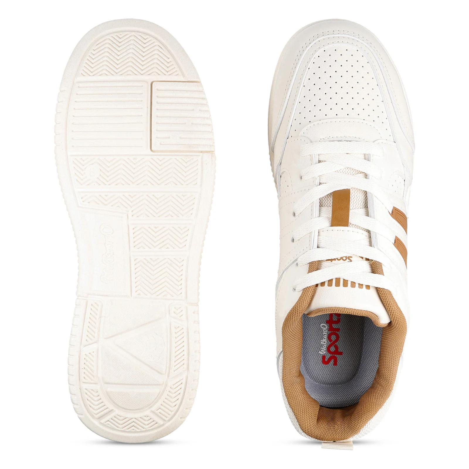 Men's Sports Sneakers - SGE24003 Beige - Image 3