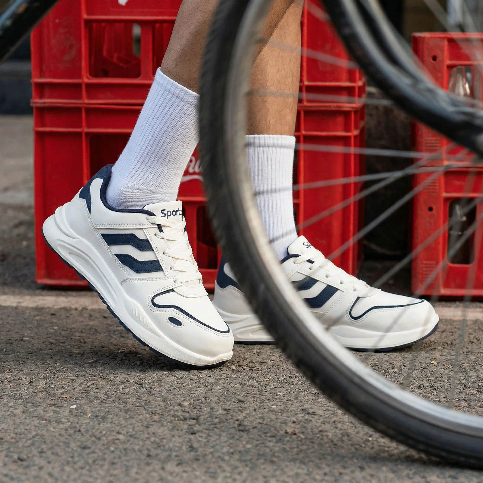 Men's Sports Sneakers - WY3483 White - Image 2