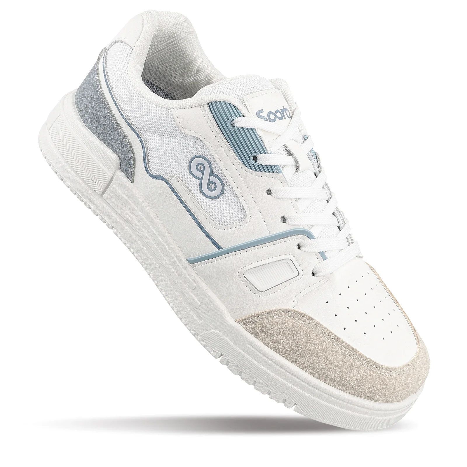 Men's Sports Sneakers - WY3489 White Grey - Image 4