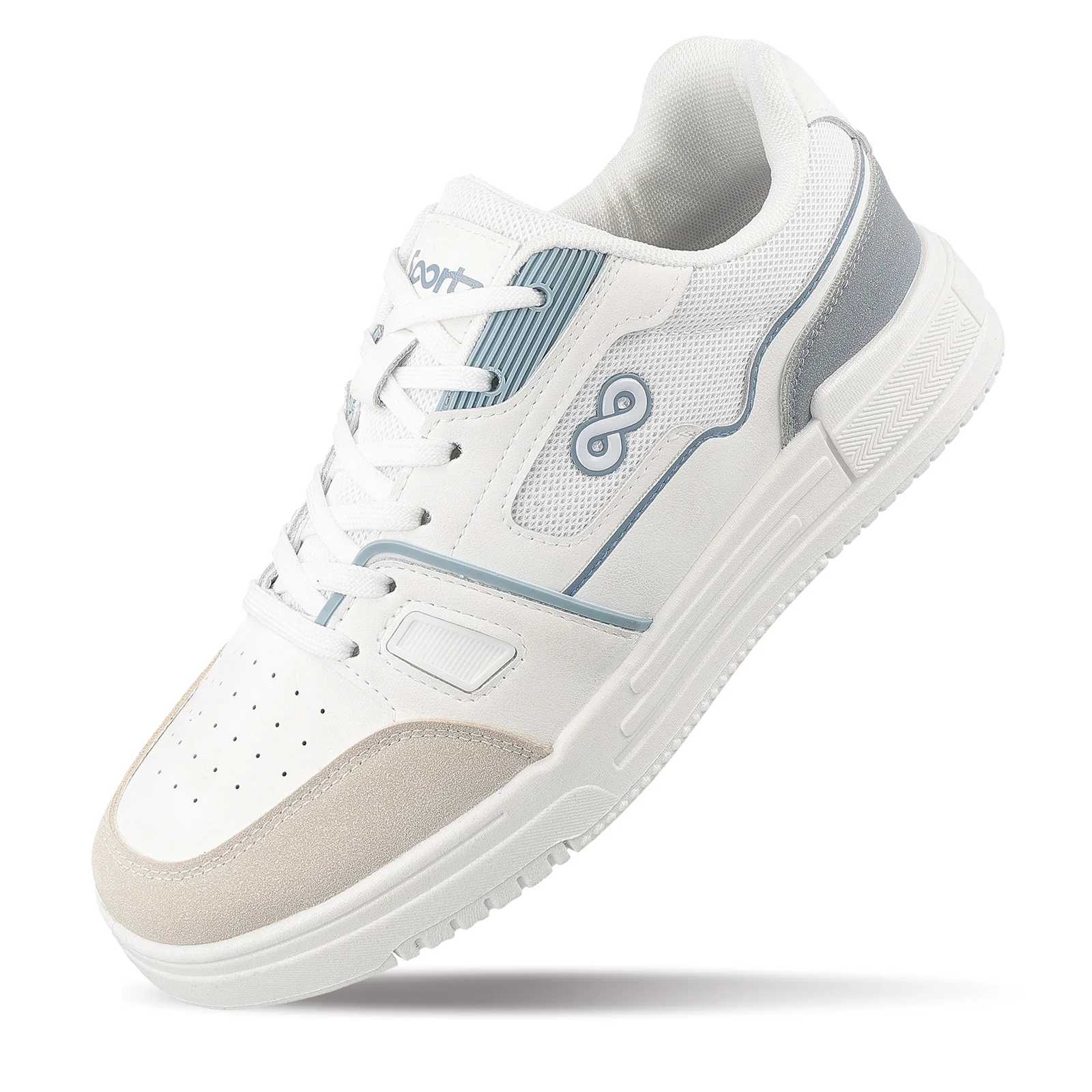 Men's Sports Sneakers - WY3489 White Grey - Image 8
