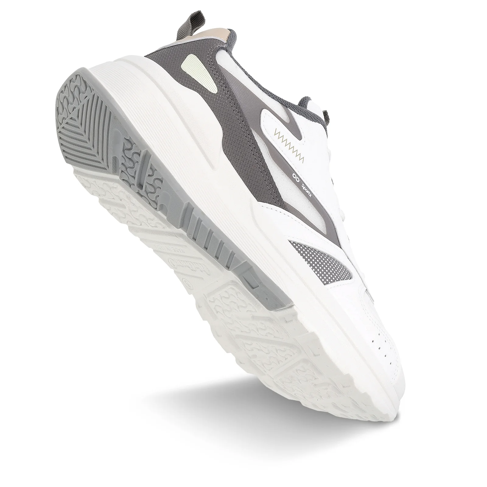 Men's Sports Sneakers - WY3490 White Grey - Image 8