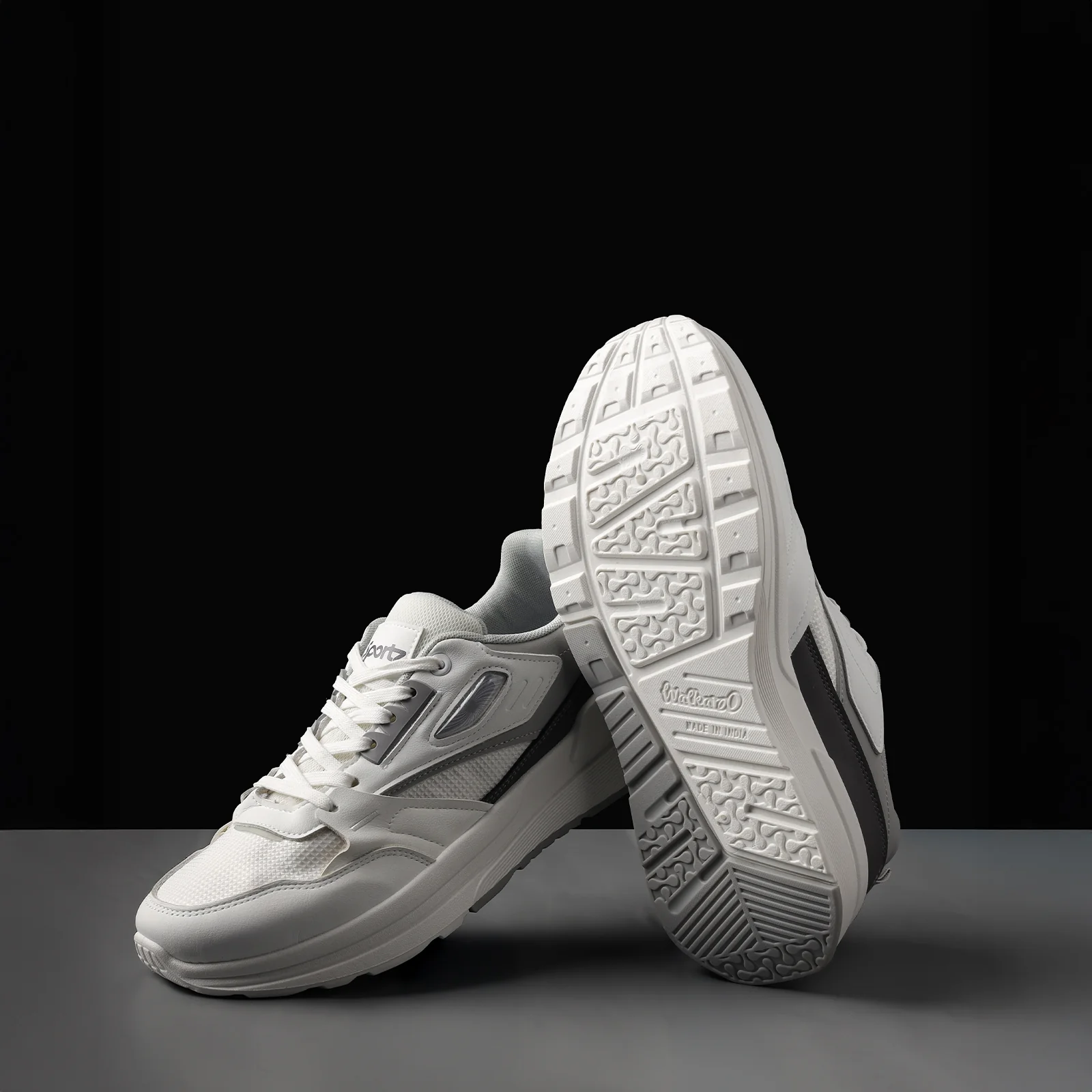 Men's Sports Sneakers - WY3496 White Grey - Image 3
