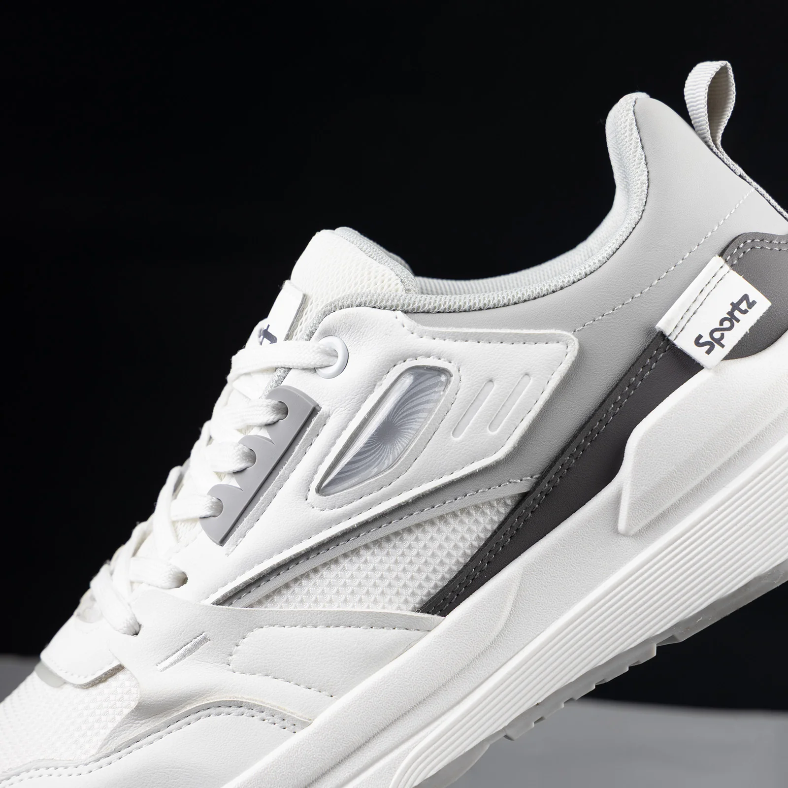 Men's Sports Sneakers - WY3496 White Grey - Image 5