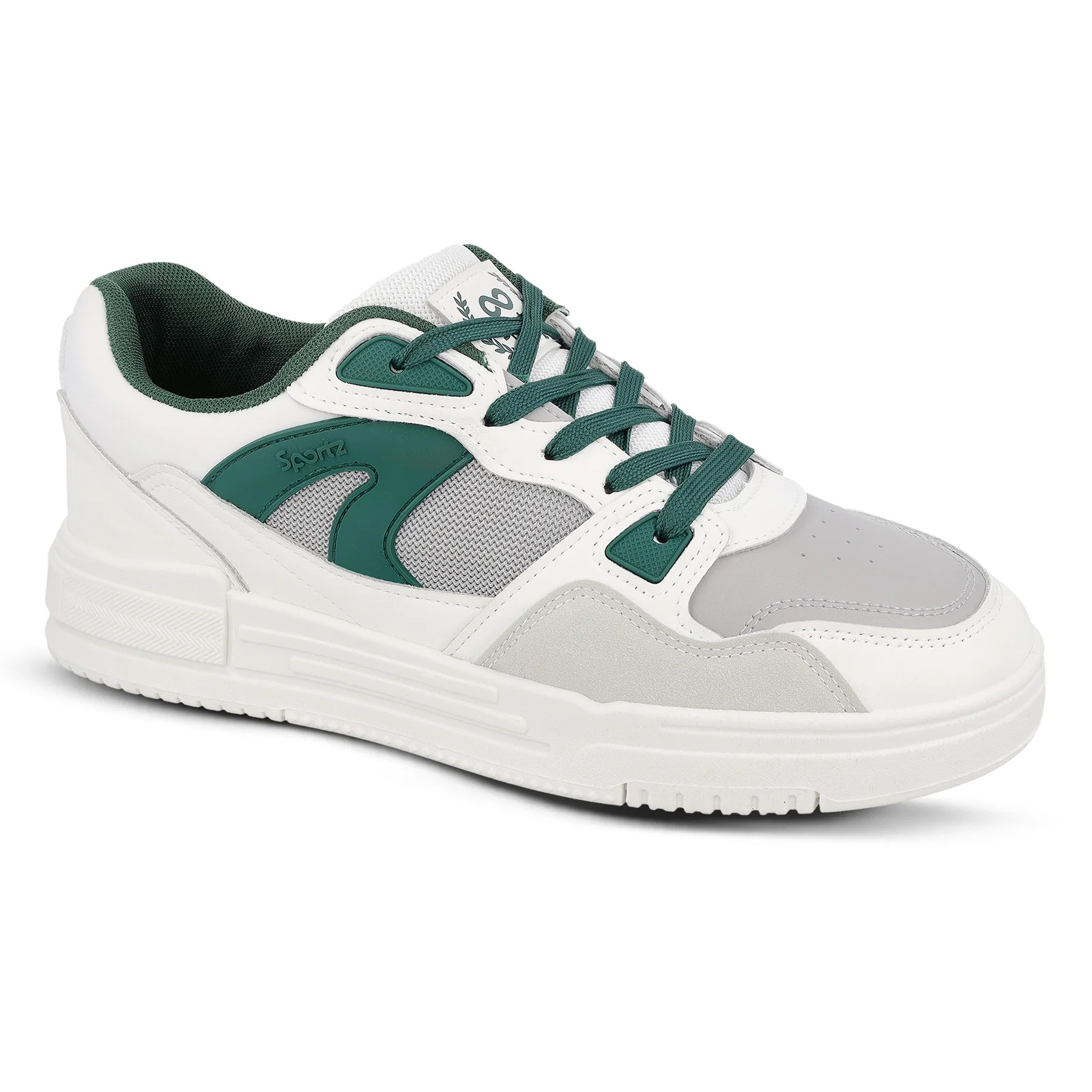 Men's Sports Sneakers - WY3499 White Green - Image 5