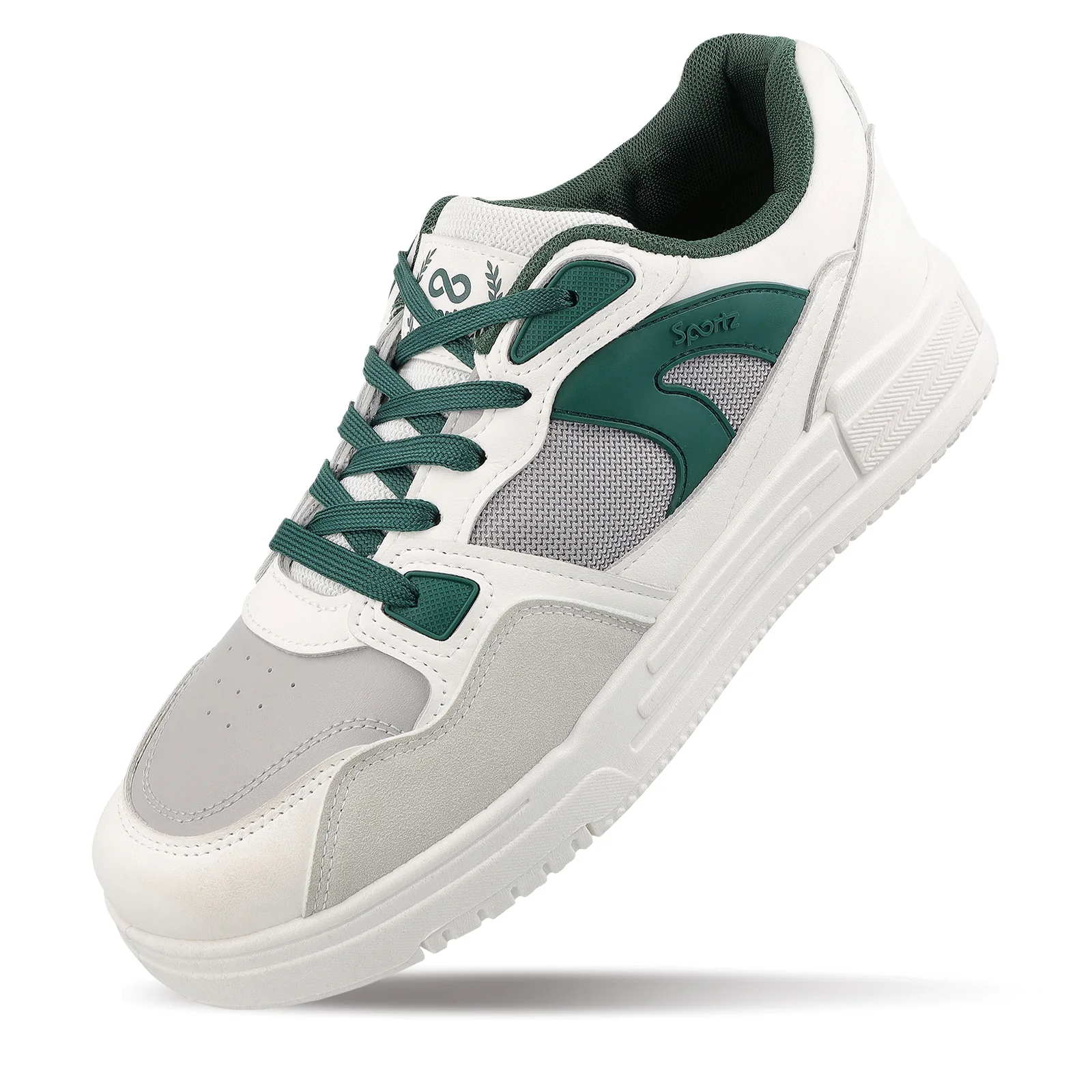 Men's Sports Sneakers - WY3499 White Green - Image 8