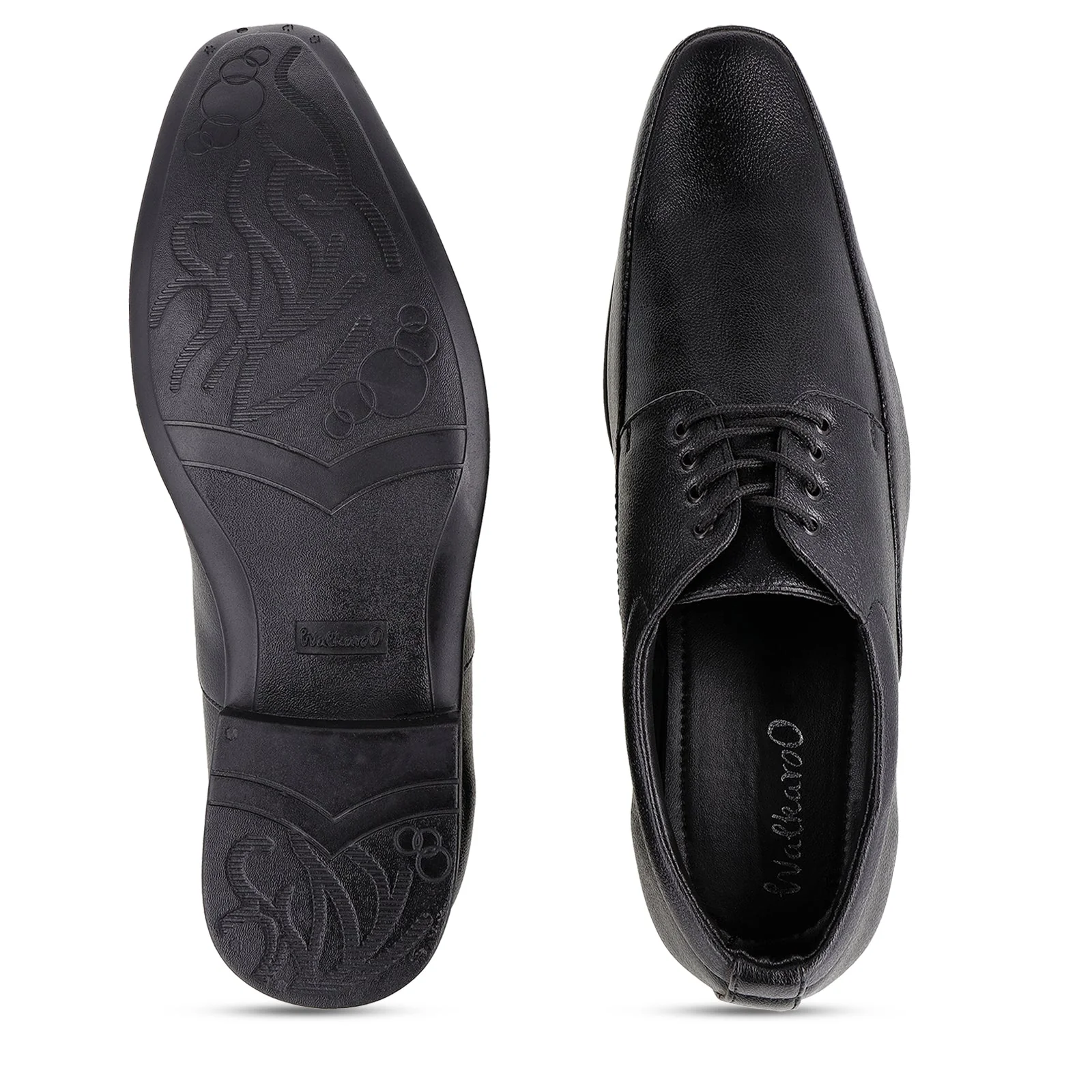 Men's Blucher Formal Shoes - 17106 Black - Image 2