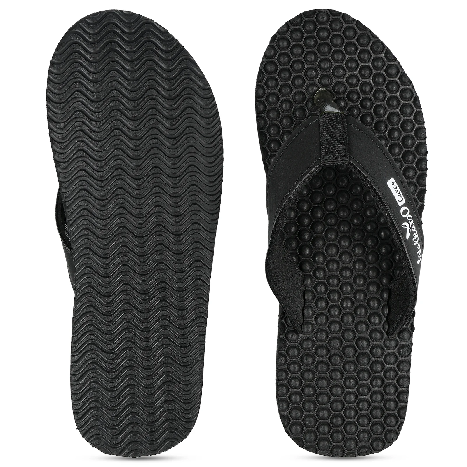 Women's Textured Care Plus Flip-Flop  - WH3950 Black - Image 2