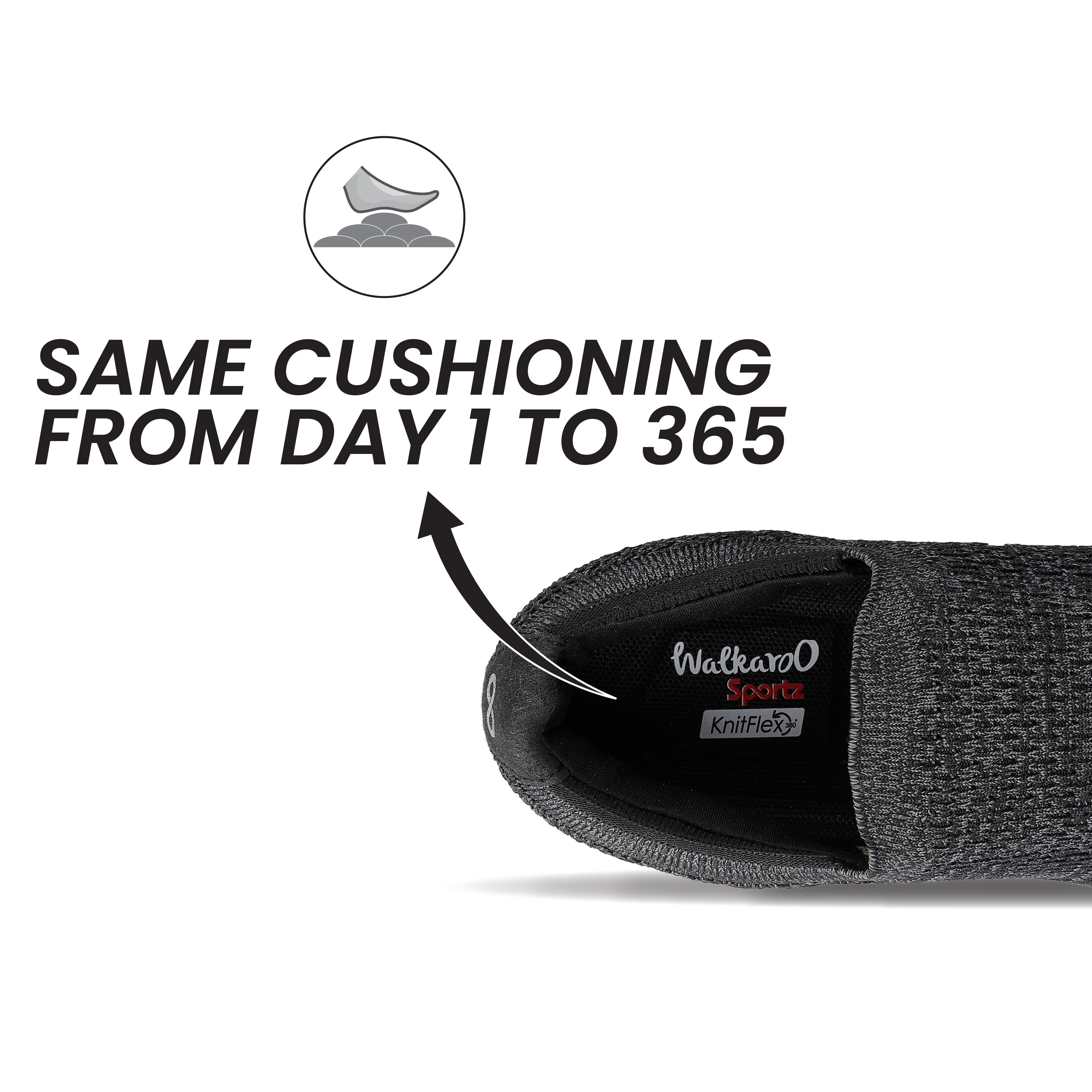 Men's Daily Wear - Walking Shoes - WS6094 Black - Image 4