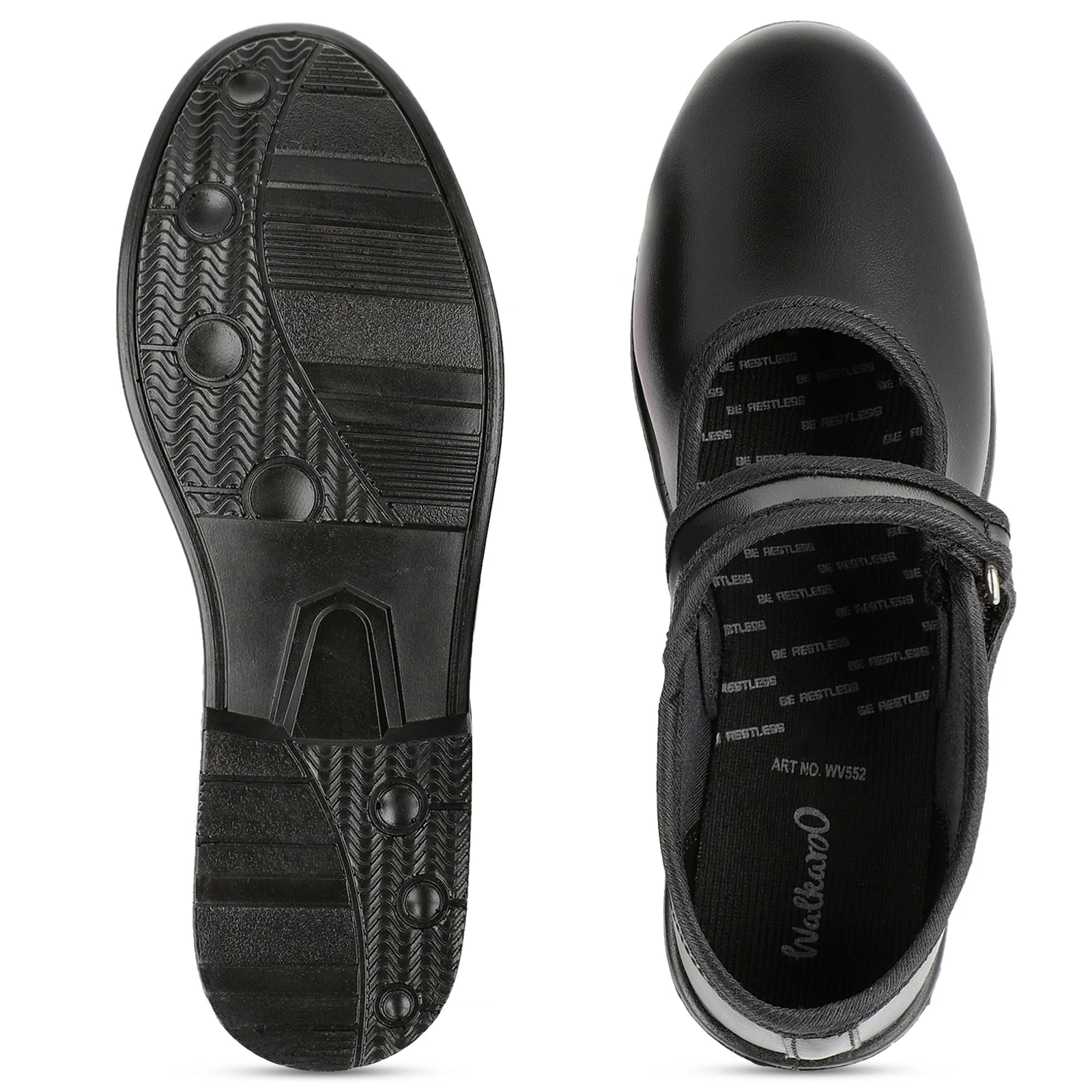 Girls School Shoe -WV552 Black - Image 2