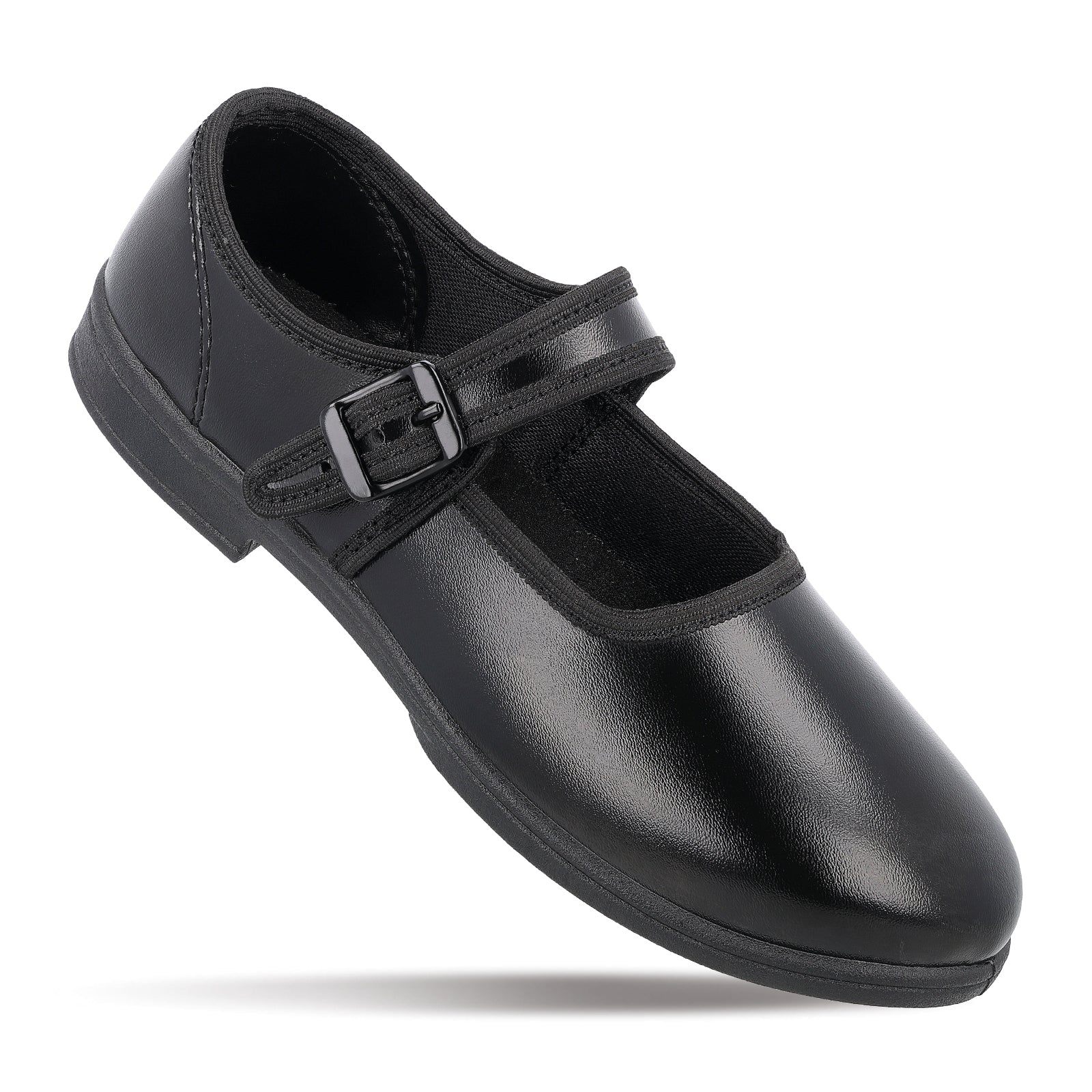 Girls School Shoe - WV591 Black - Image 3