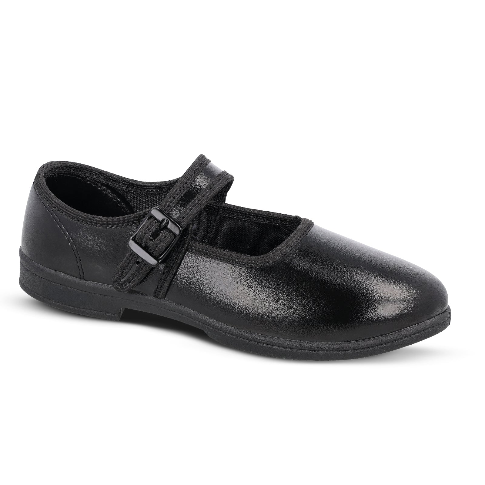 Girls School Shoe - WV591 Black - Image 4