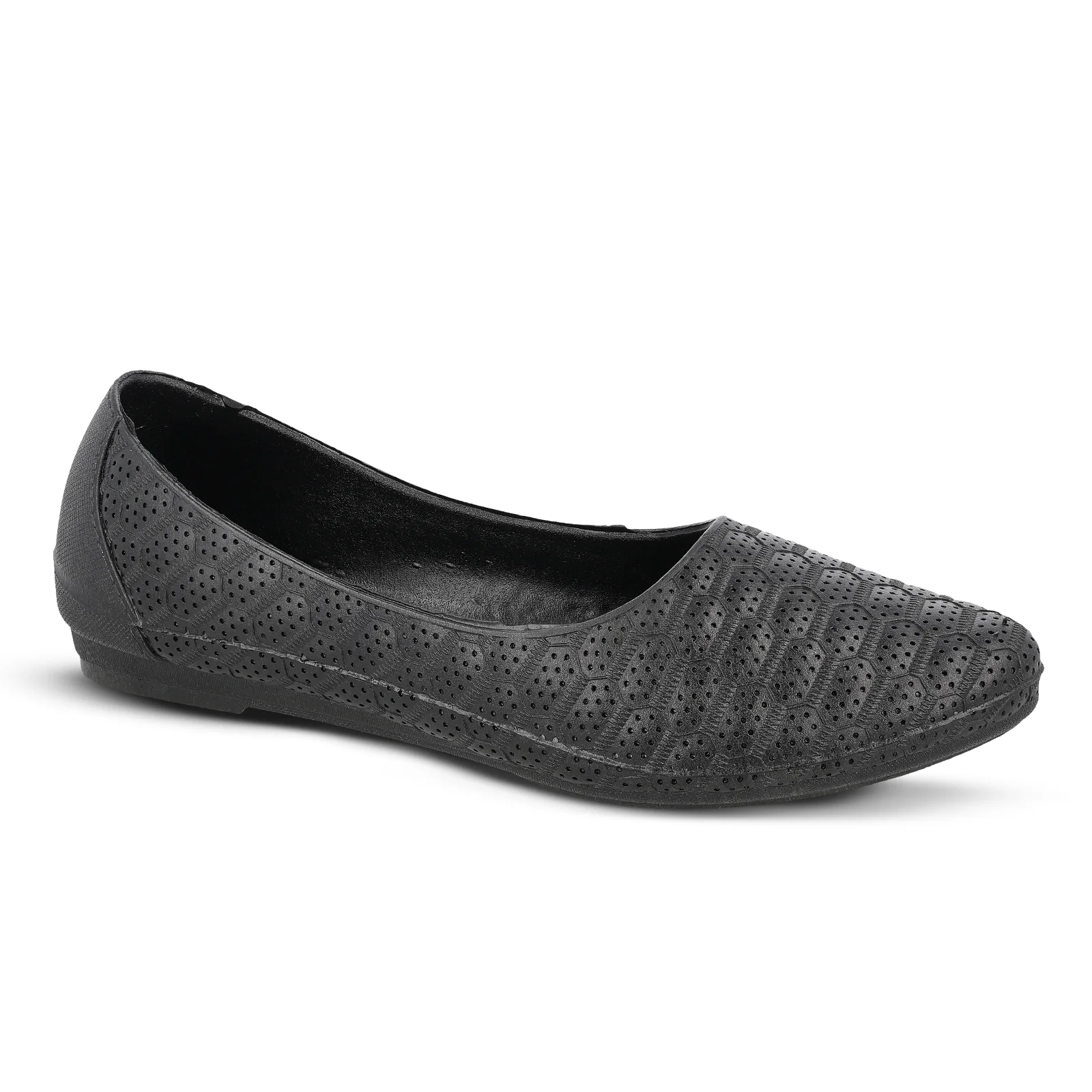 Walkaroo Go Womens Melange Belly Shoes - 12801 Black - Image 4