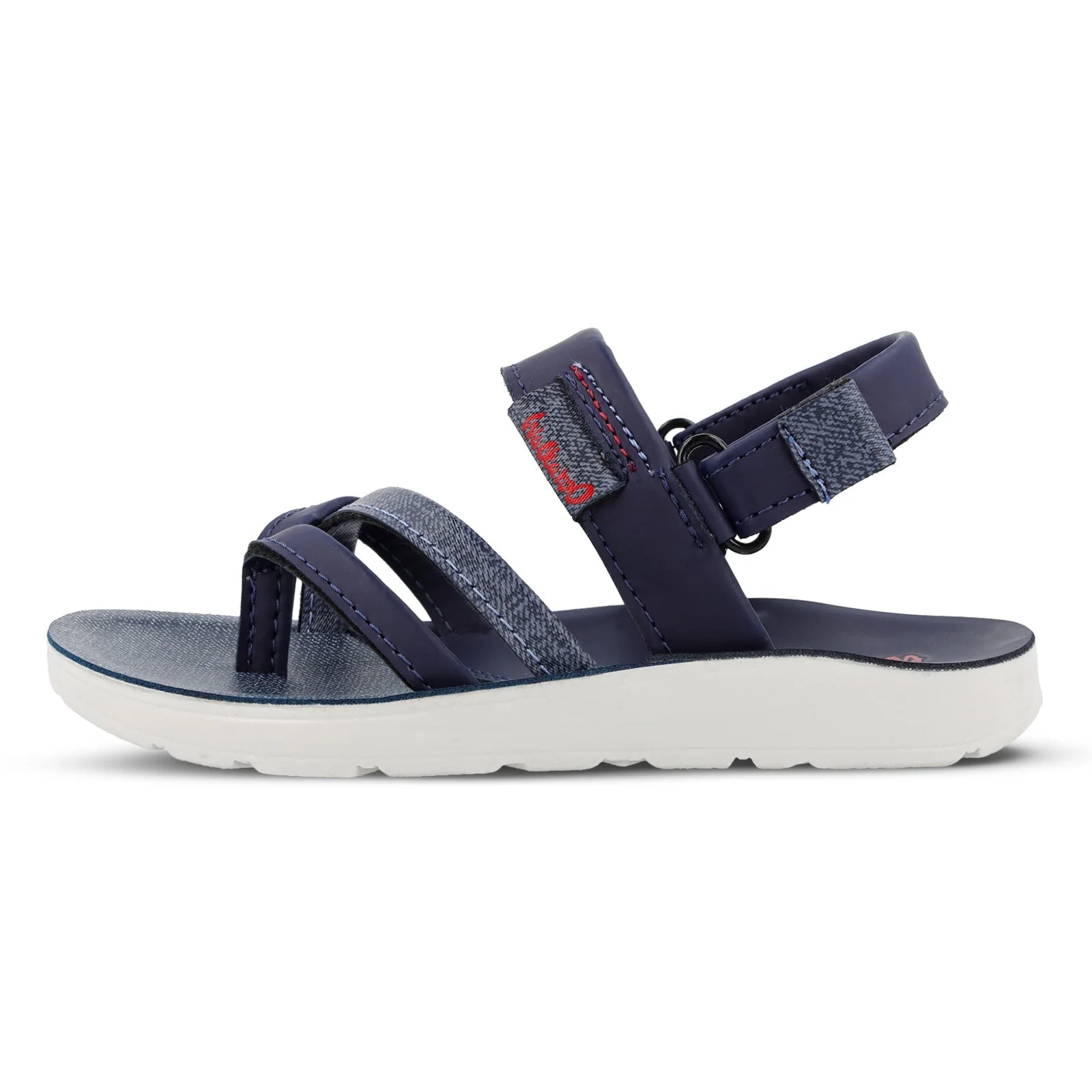 Walkaroo Kids Strappy Slide Sandals - W5767 Blue Grey - Image 3