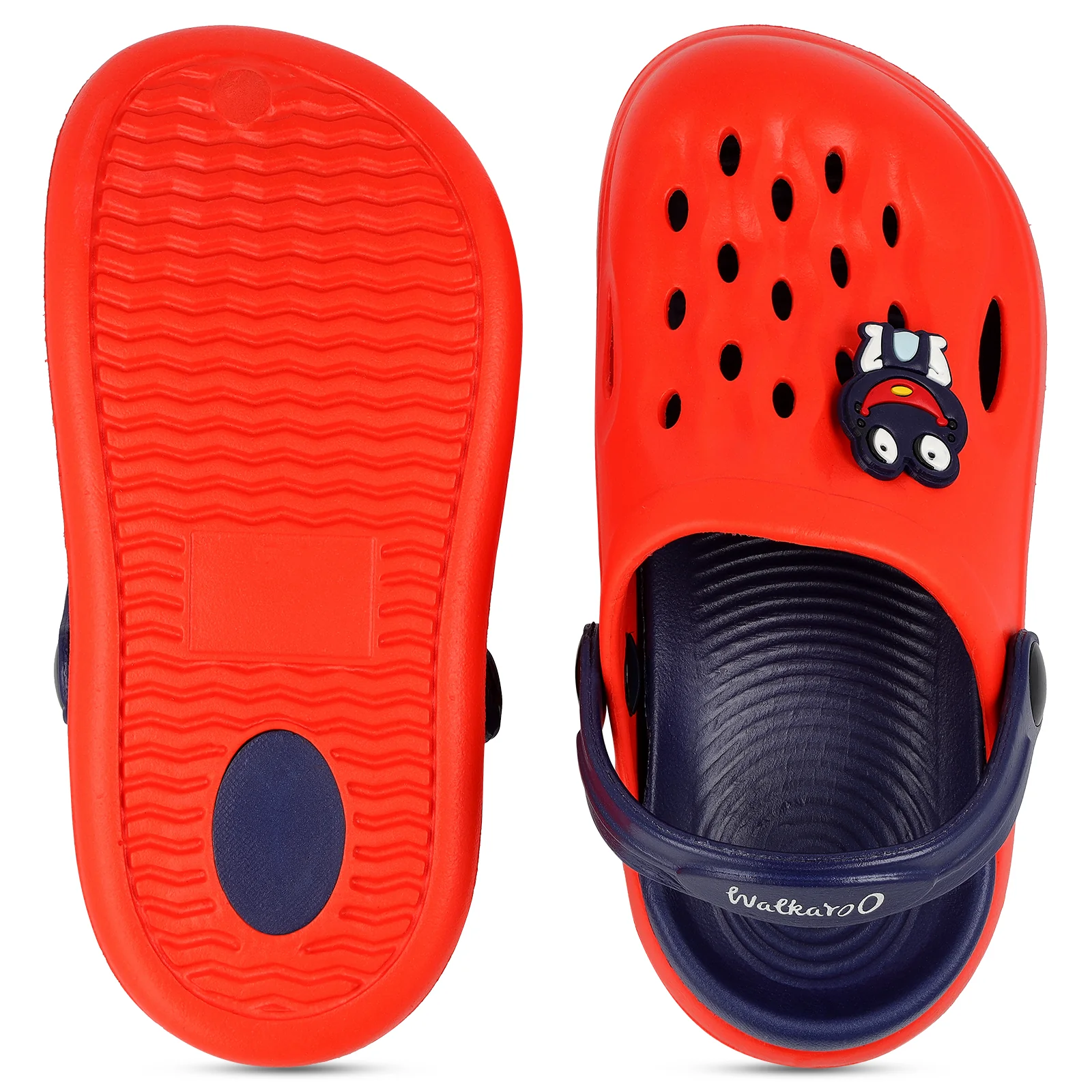 Kid's Clog - WK360 Blue Red - Image 2