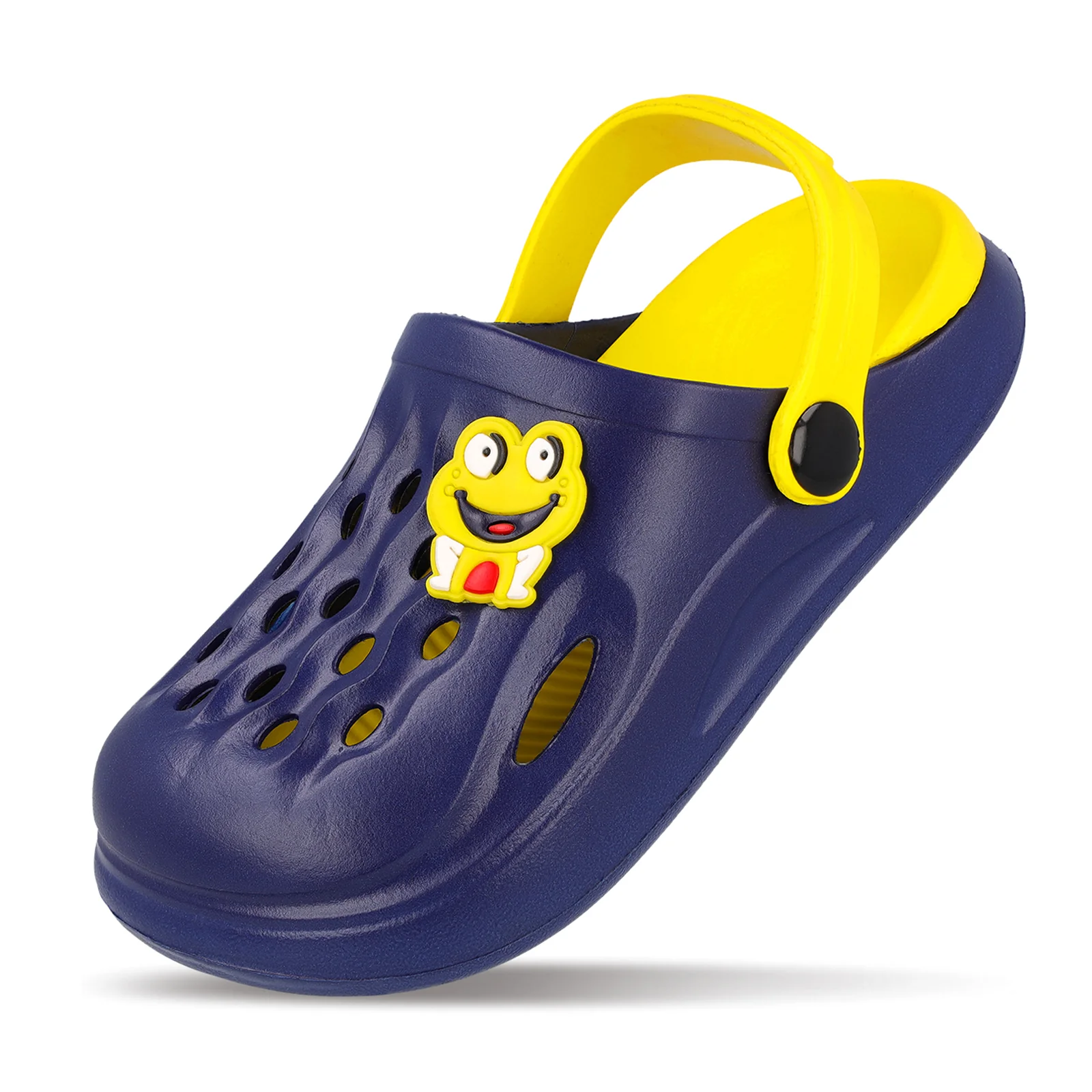 Kid's Clog - WK360 Navy Blue Yellow - Image 5