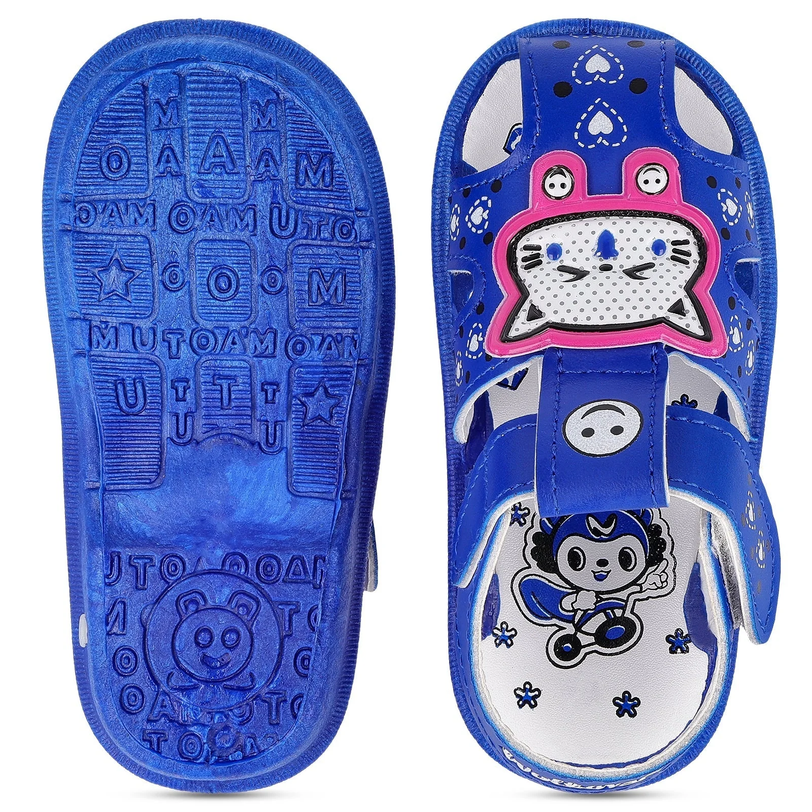 Walkaroo Kids Cartoonic Fisherman Sandals - WK375 Blue - Image 2