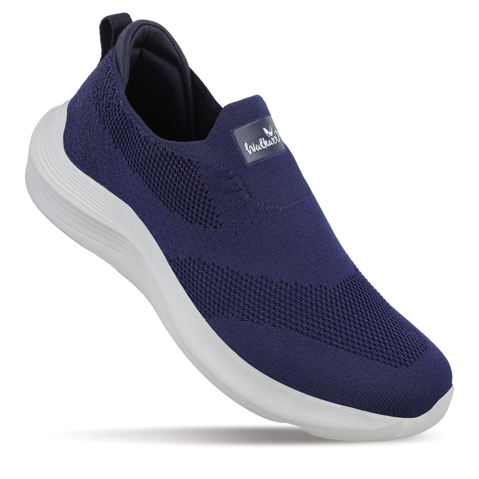 Walkaroo Men Pull-on Belly Shoes - WS9539 Navy Blue - Image 3
