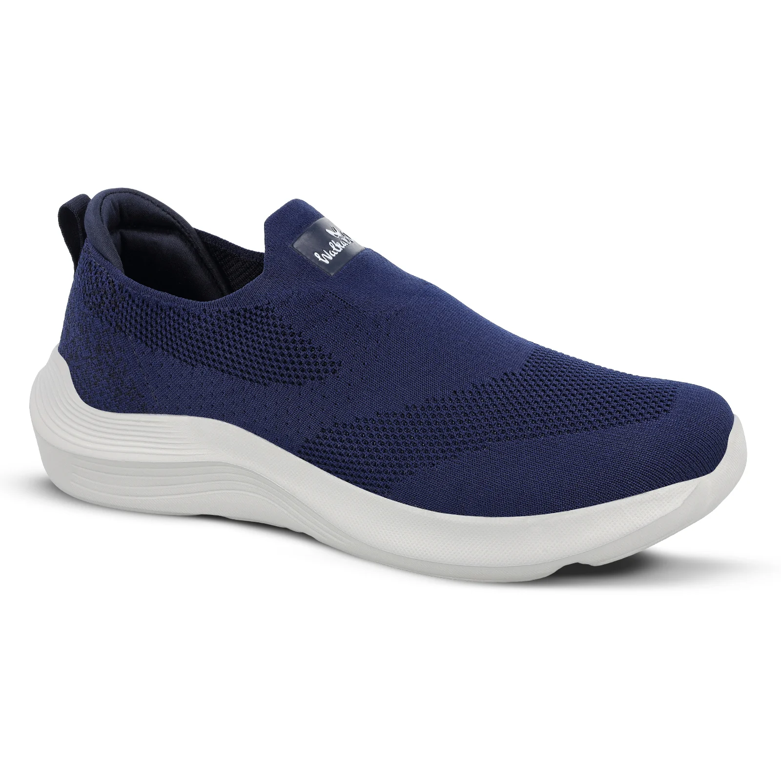 Walkaroo Men Pull-on Belly Shoes - WS9539 Navy Blue - Image 4