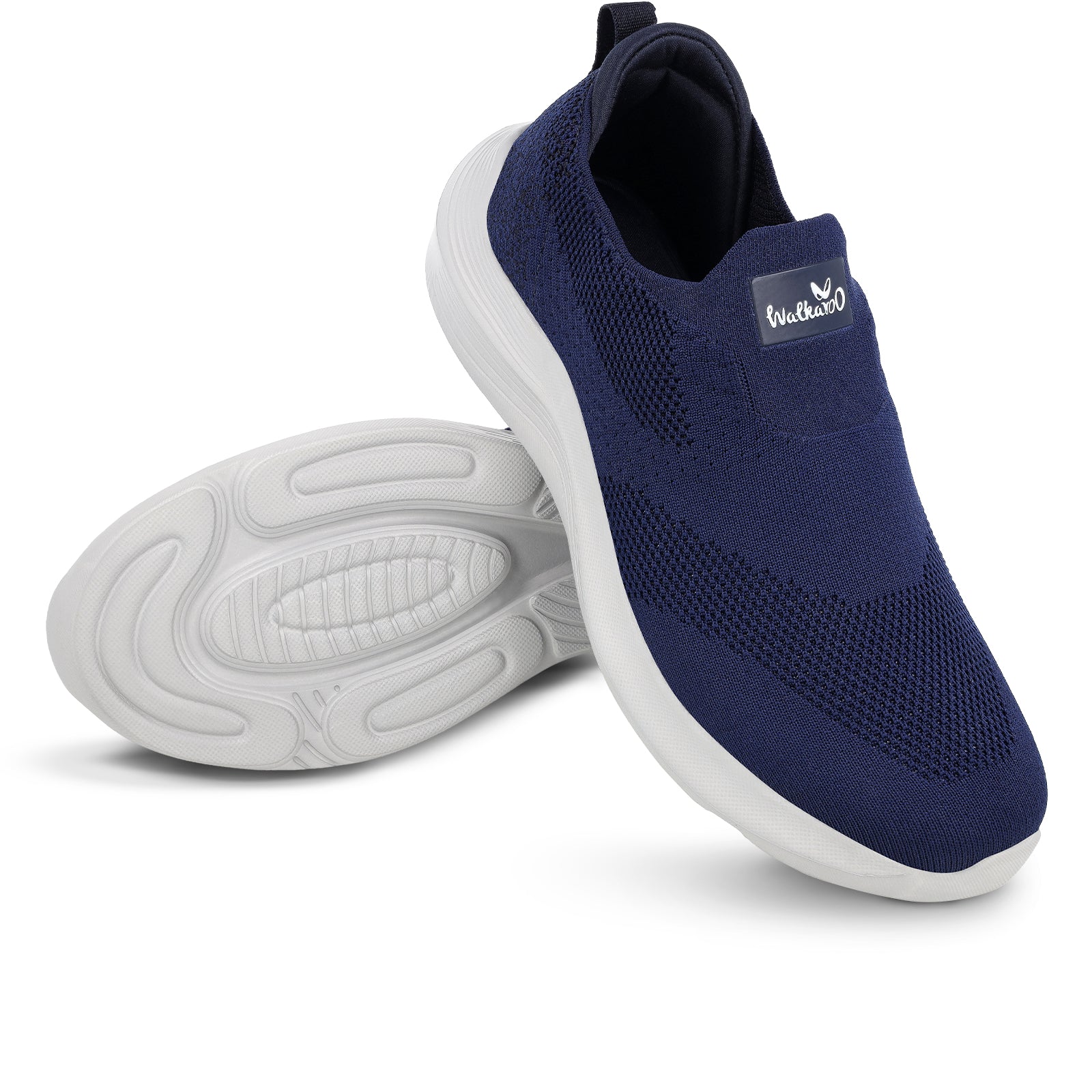 Walkaroo Men Pull-on Belly Shoes - WS9539 Navy Blue - Image 7