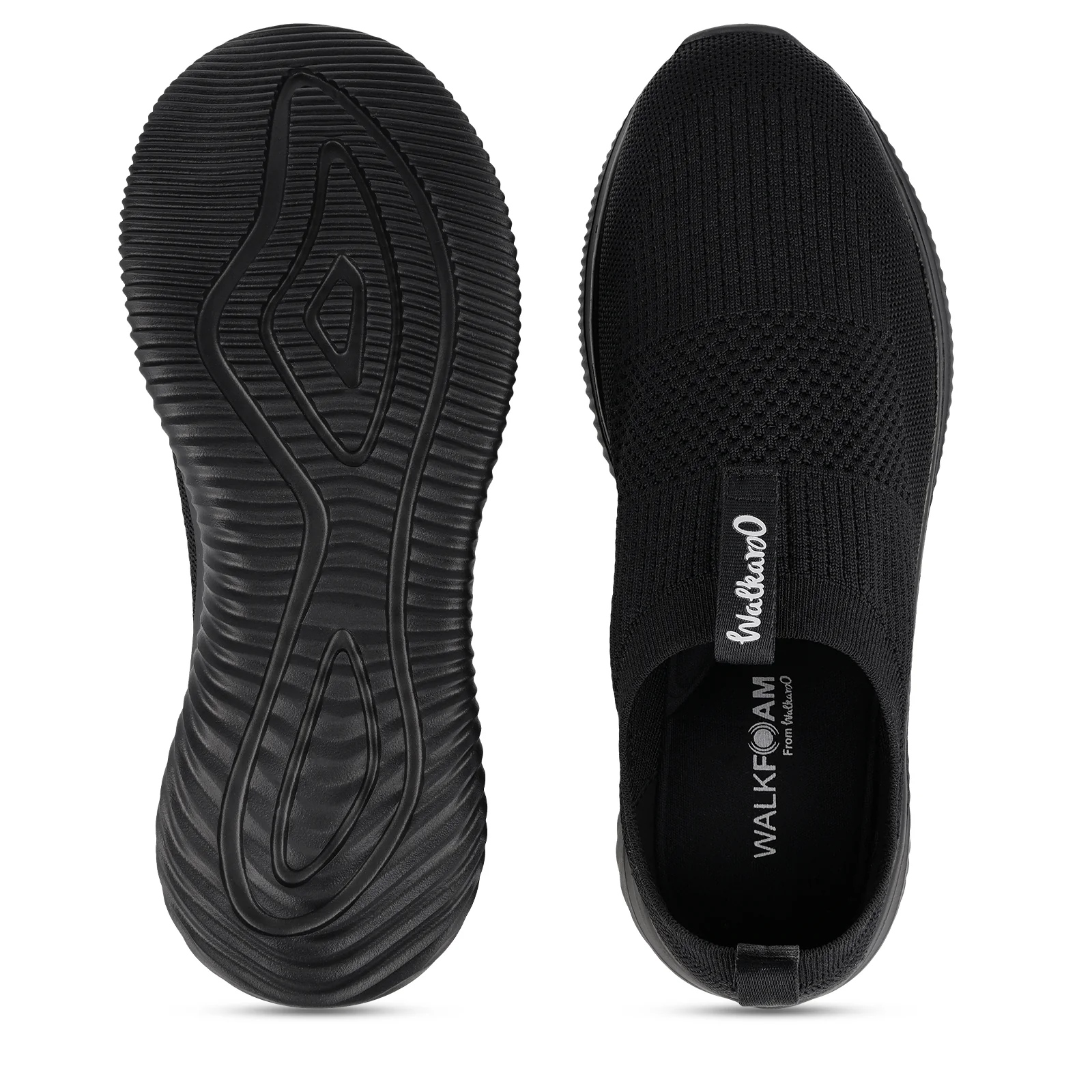 Men`s Slip-on Walking Shoes - WS9551 Black Black - Image 2
